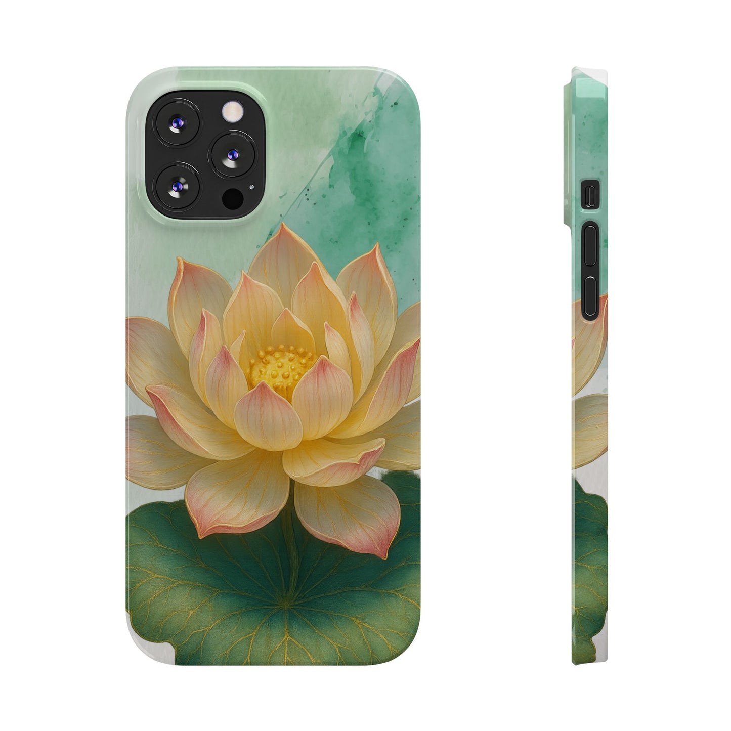 Lotus Blossom Slim Phone Cases, Floral Phone Covers, Nature-Inspired Accessories, Perfect Gift for Garden Lovers, Birthday Present