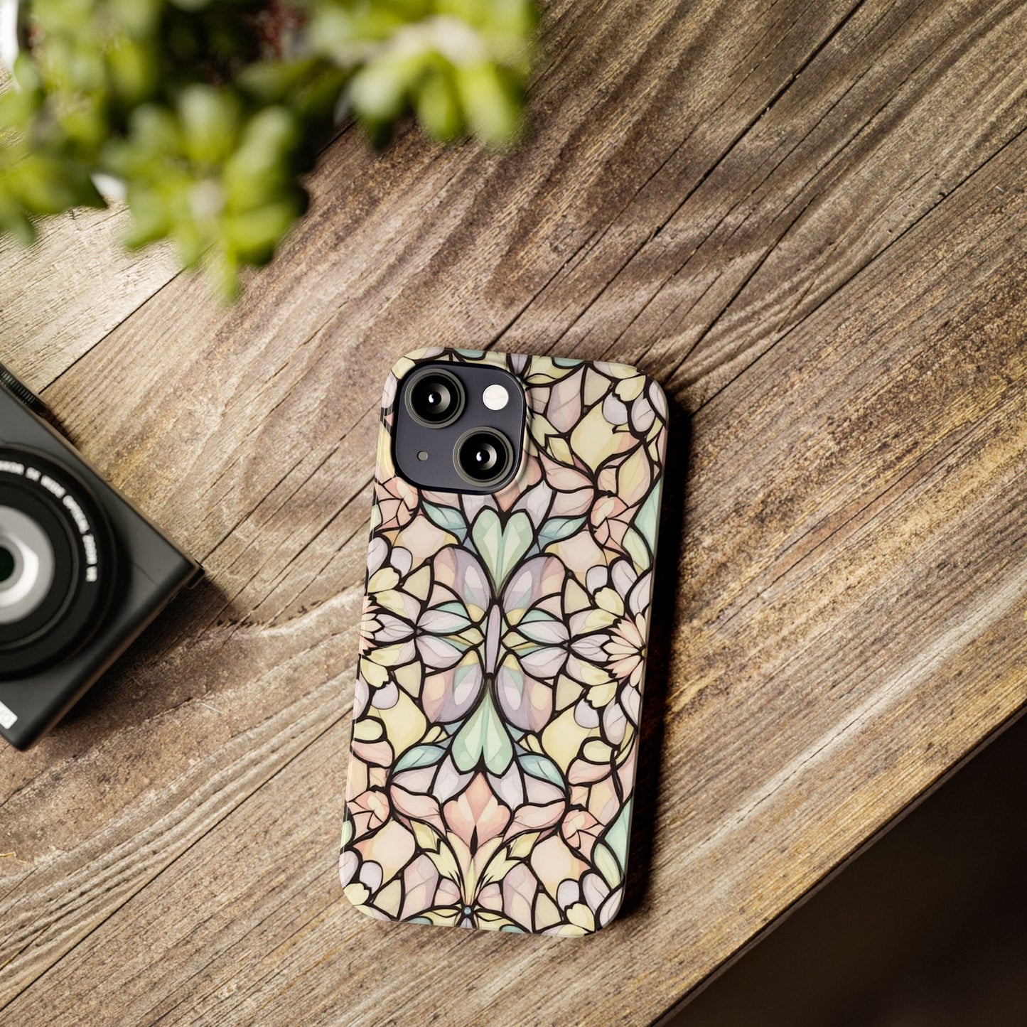 Floral Pattern Slim Phone Case - Perfect Gift for Nature Lovers, Stylish Accessory, Mobile Protection, Unique Design, Spring Vibes