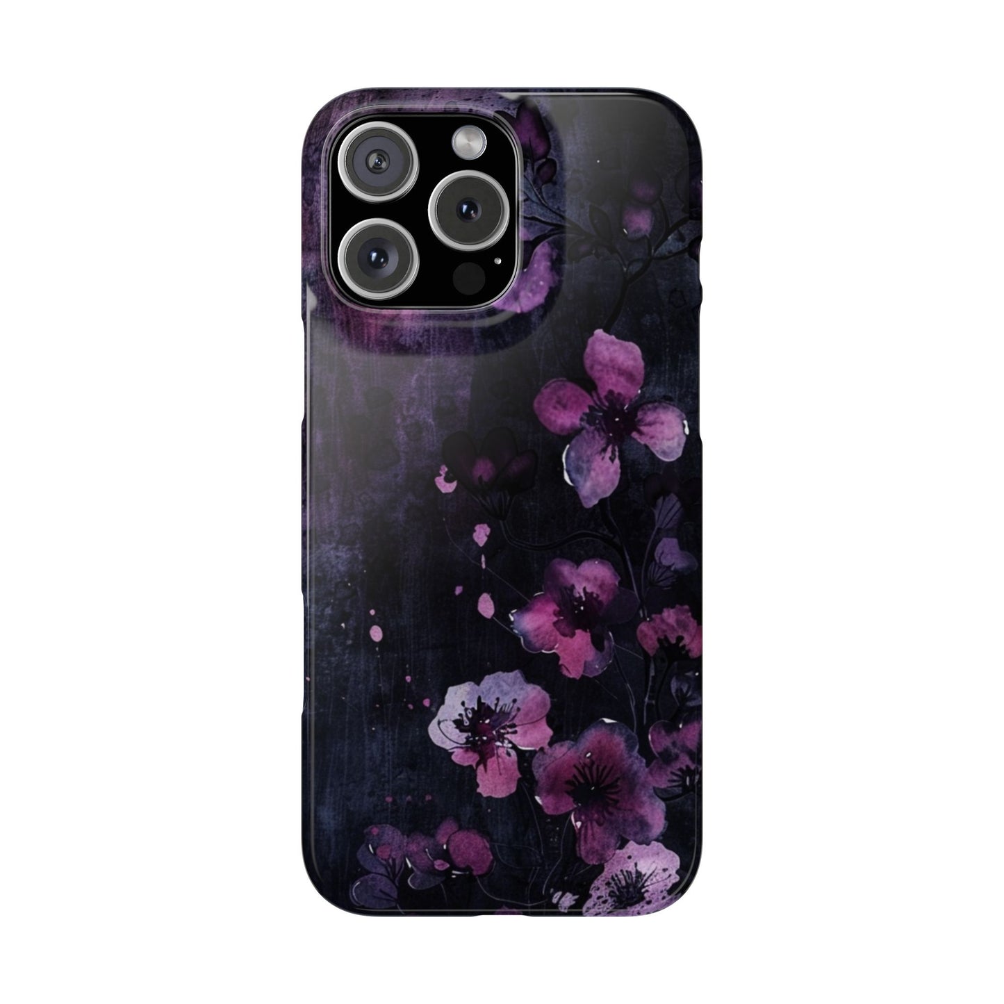Elegant Floral Slim Phone Case - Perfect Gift for Her, Stylish iPhone Cover, Birthday Surprise, Spring Accessory, Cute Phone Protector