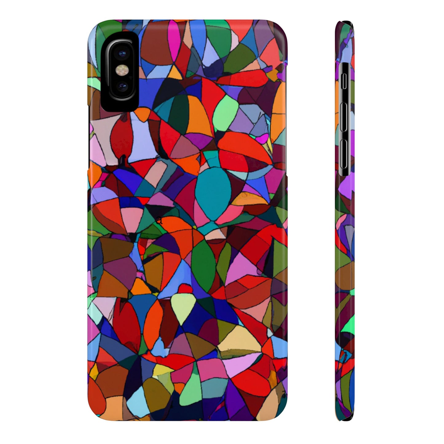 Colorful Stained Glass Modern Abstract- Colorful Art, Stylish Accessory, Fun Gift, Unique Design, Phone Protection