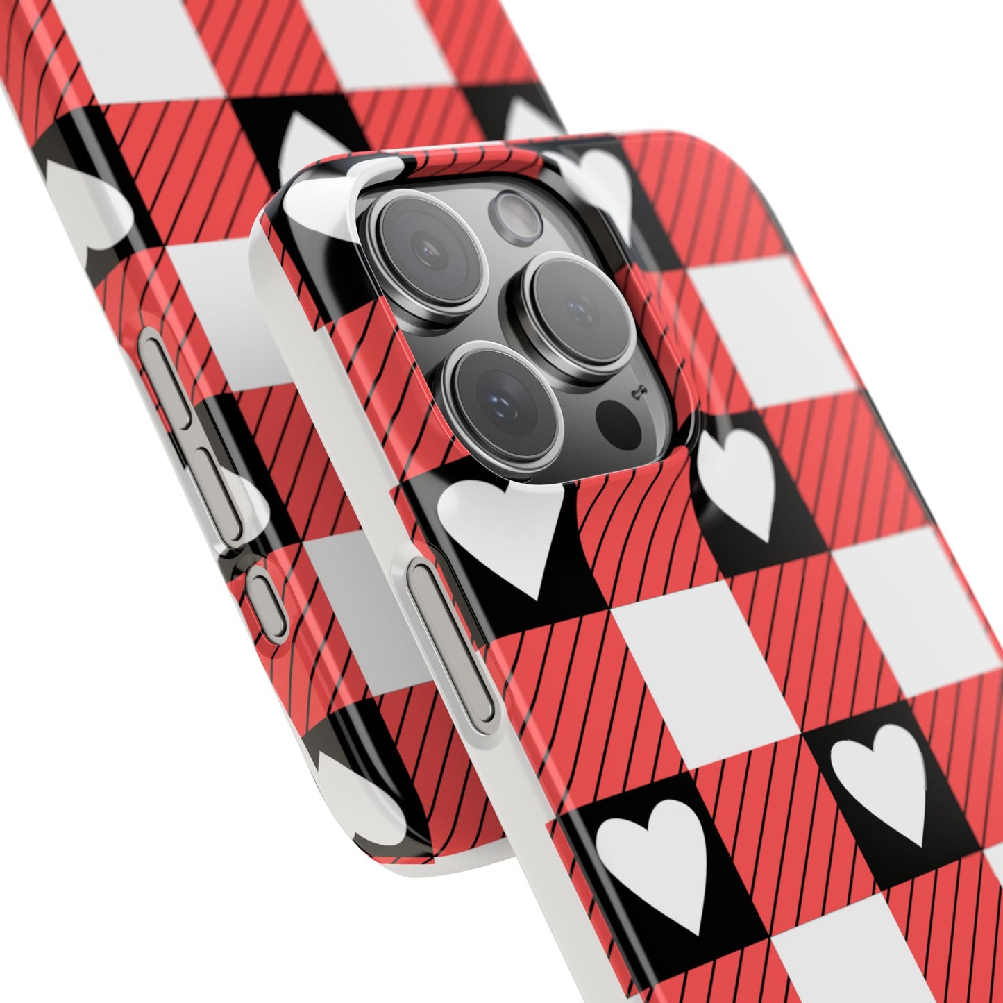Alice in Wonderland Slim Phone Case, Queen of Hearts Phone Cover, Compatible with iPhone 17, 16, 15, 14, 13