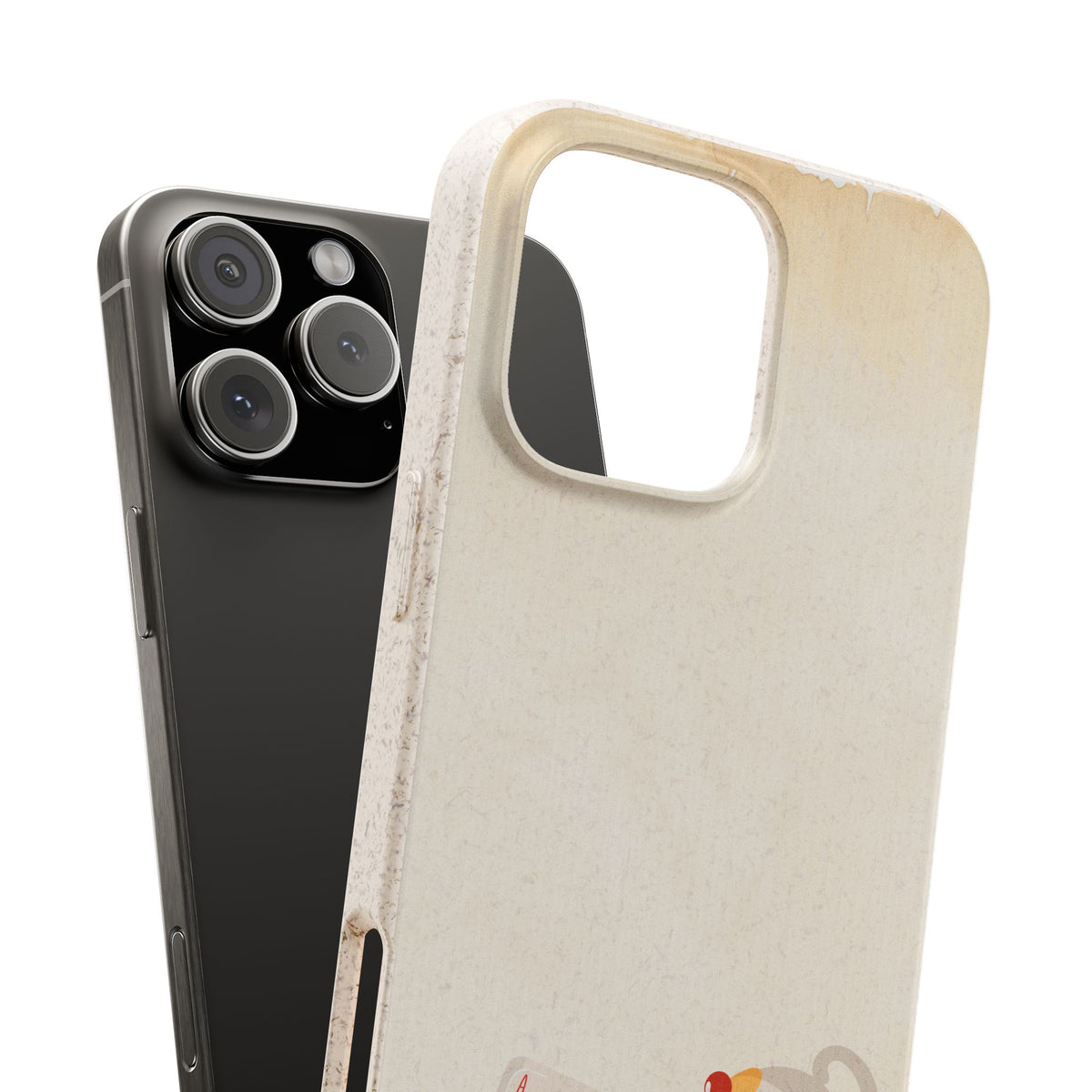 Alice in Wonderland Biodegradable Phone Case, Tea and Cards Phone Cover Compatible with iPhone, Galaxy