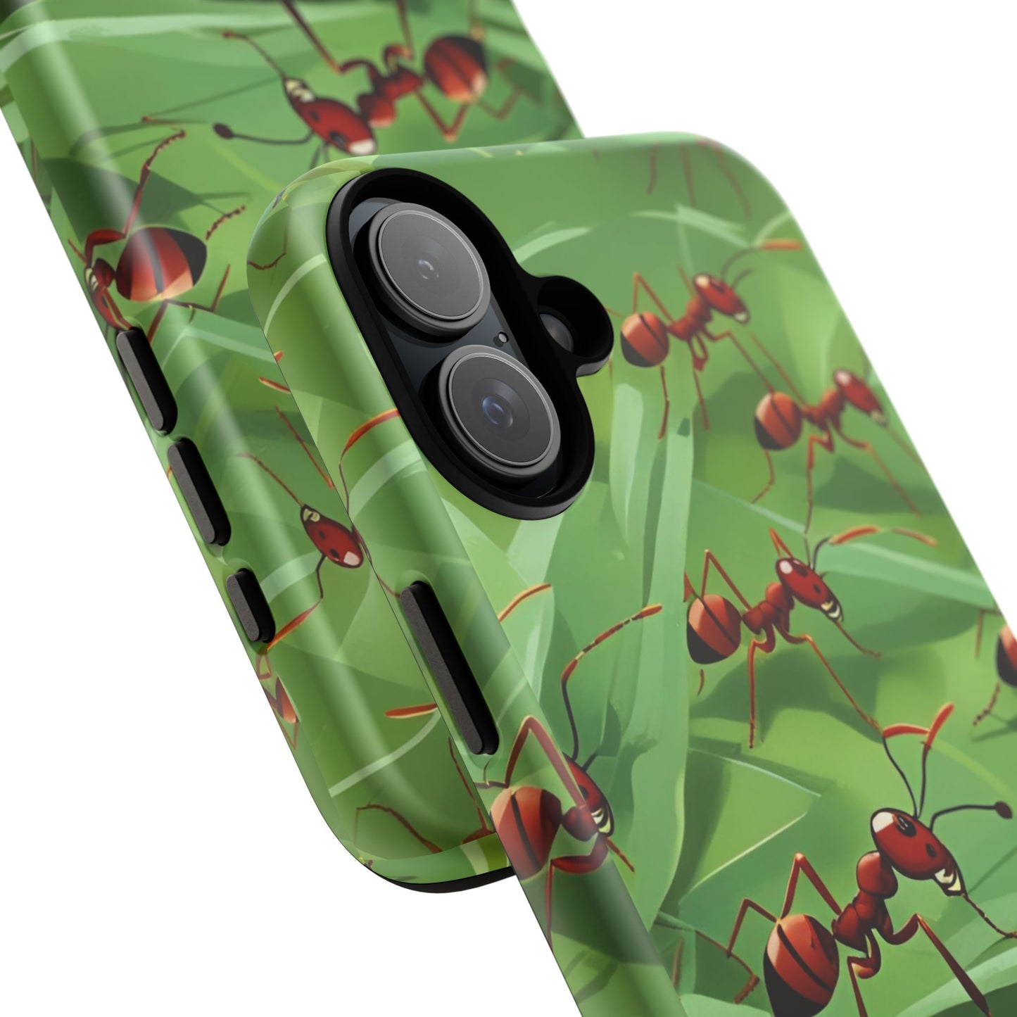 Marching Ant Pattern Tough Phone Case - Realistic Insect Art, Minimalist Nature Aesthetic, Compatible with iPhone, Galaxy, and Google Phones