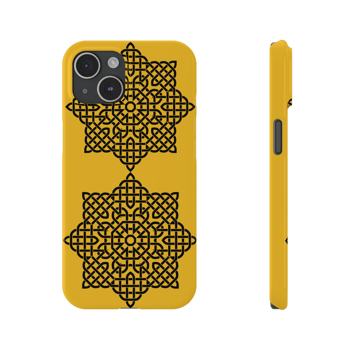 Celtic Knot Slim Phone Case, St. Patrick Design Phone Cover, Irish Heritage Design Compatible with iPhone 17, 16, 15, 14, 13, 12, 11