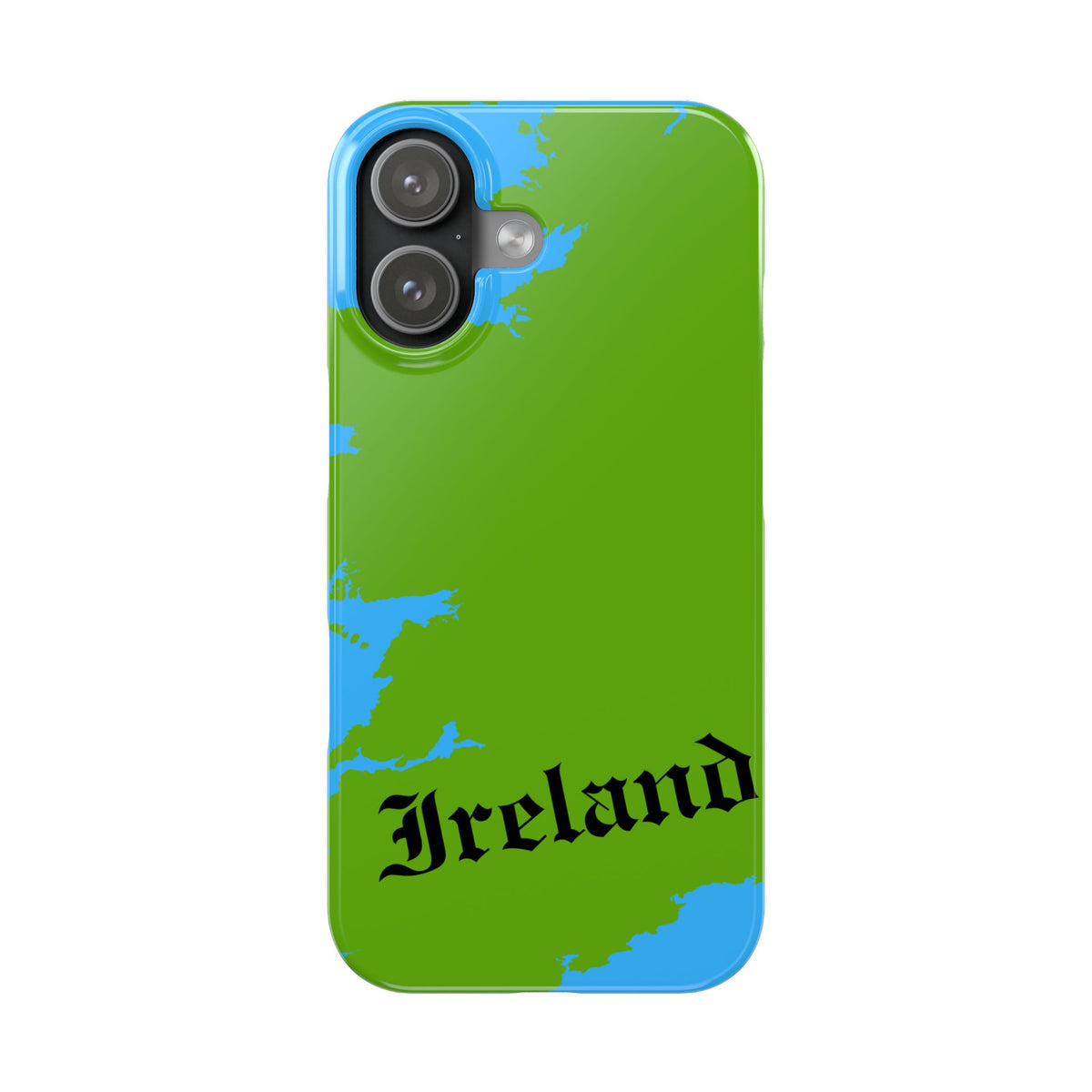 Ireland Map Slim Phone Case, Country Map Phone Cover Compatible with iPhone 17, 16, 15, 14, 13