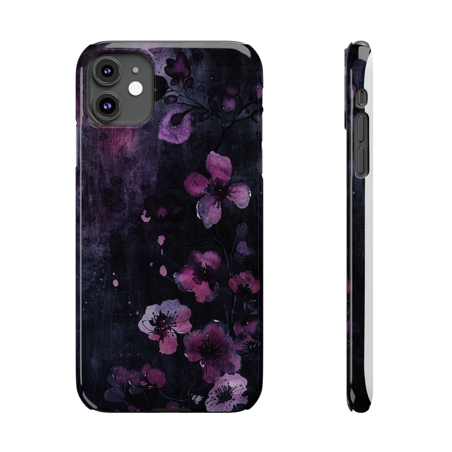 Elegant Floral Slim Phone Case - Perfect Gift for Her, Stylish iPhone Cover, Birthday Surprise, Spring Accessory, Cute Phone Protector