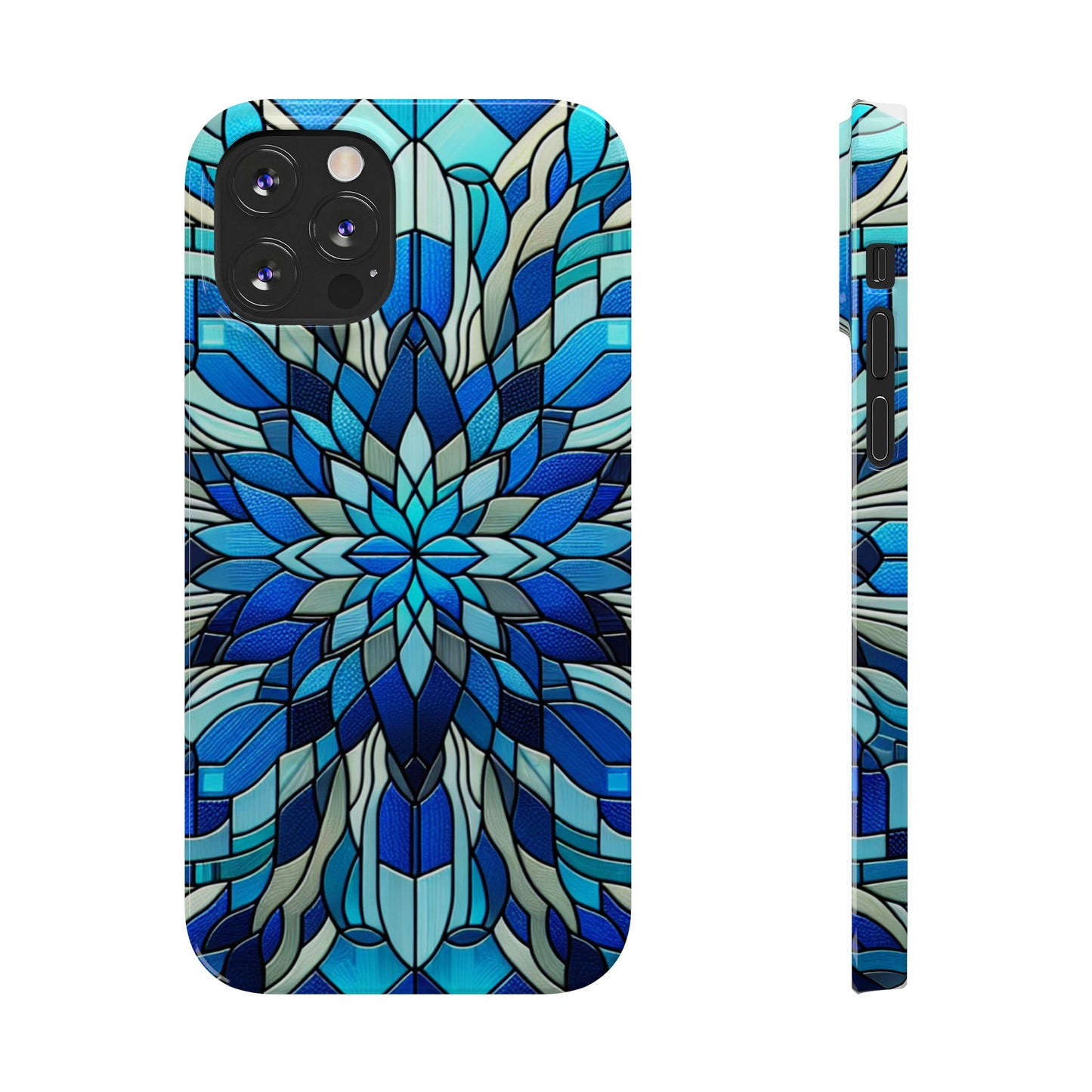 Vibrant Stained Glass Phone Cases - Artistic Cell Phone Cover, Unique Gift for Her, Phone Accessories, Holiday Present, Modern Decor