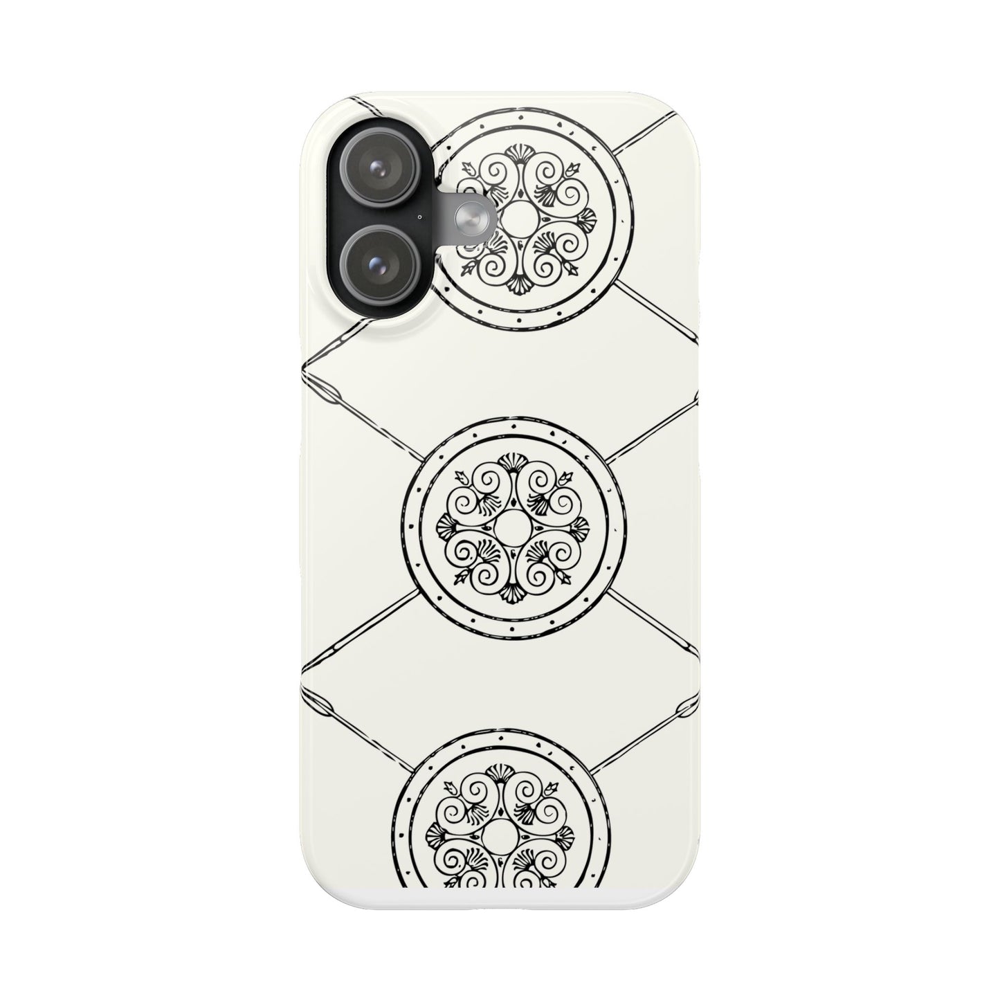 Celtic Pattern Slim Phone Case, St Patrick Design Phone Cover, Irish Heritage Art Compatible with iPhone 17, 16, 15, 14, 13, 12, 11