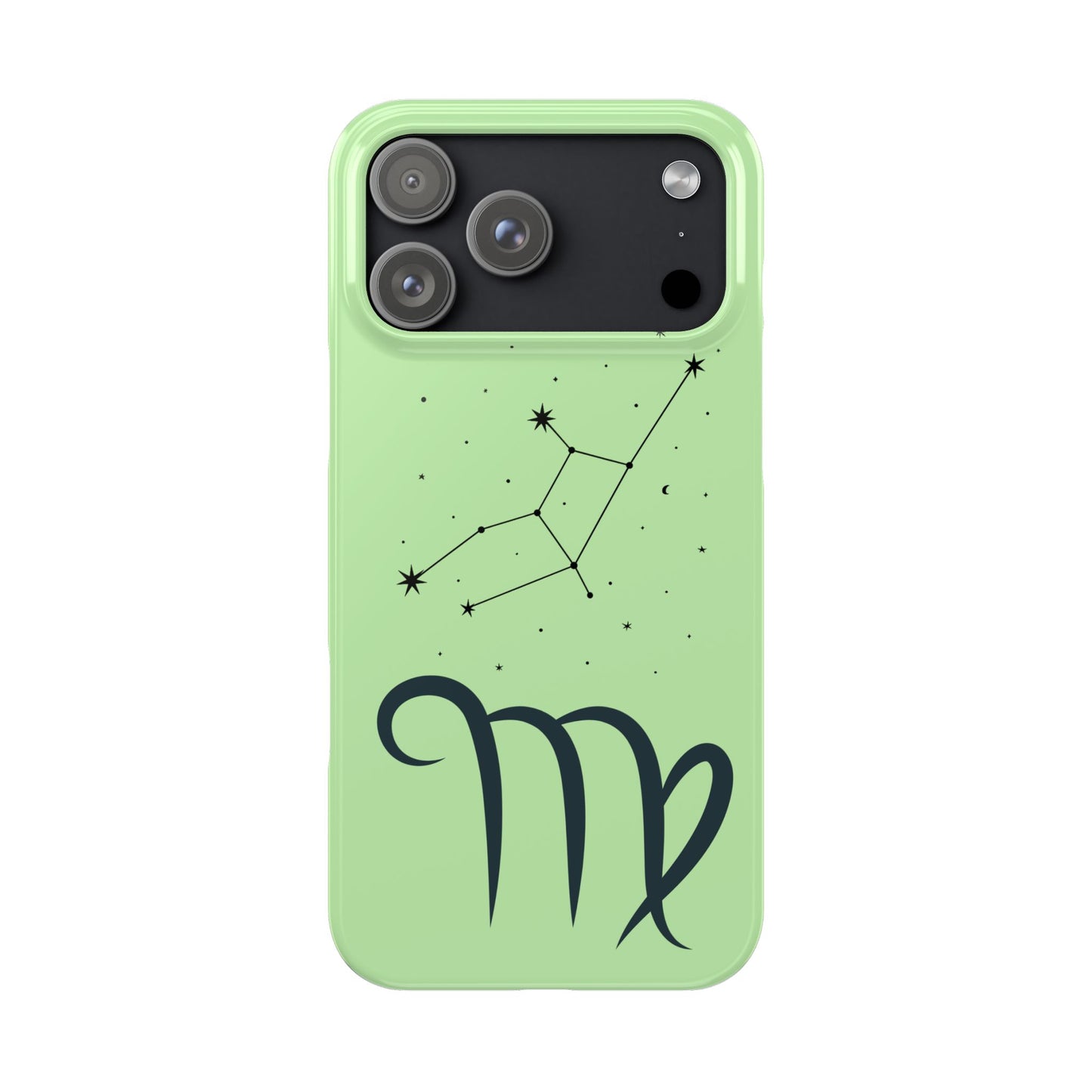 Virgo Zodiac Slim Phone Case, Astrology Gift for Her, Celestial Star Sign, Birthday Gift, Compatible with iPhone 17, 16, 15, 14, 13