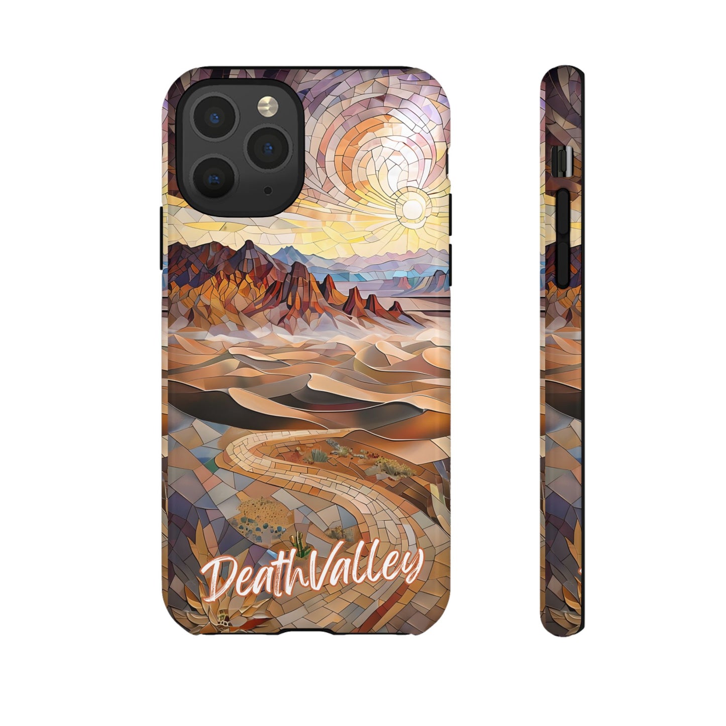 Death Valley National Park California Phone Case, Mosaic Phone Case, Mountain Nature Art, National Park Gift, Scenic Forest Phone Cover
