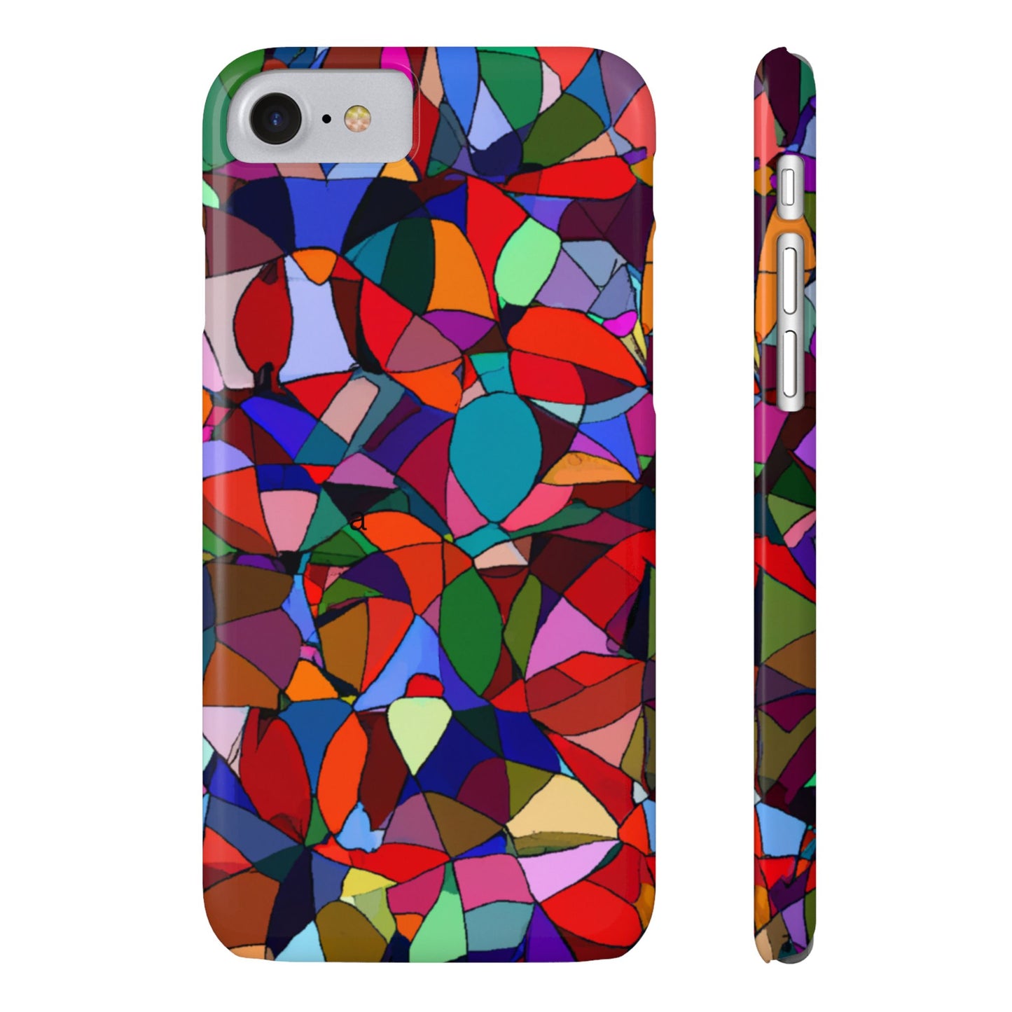 Colorful Stained Glass Modern Abstract- Colorful Art, Stylish Accessory, Fun Gift, Unique Design, Phone Protection