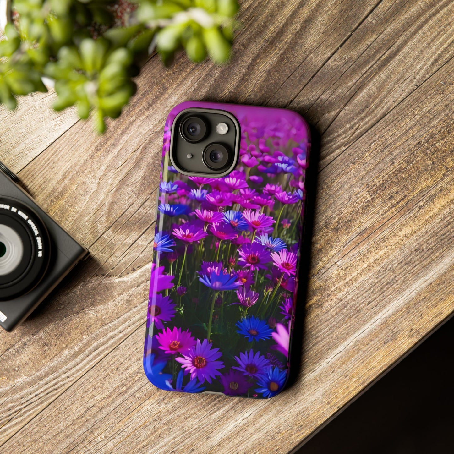 Wildflower Meadow Phone Case, Colorful Floral Garden Aesthetic, Vibrant Tough Phone Case, Compatible with iPhone, Galaxy, Google