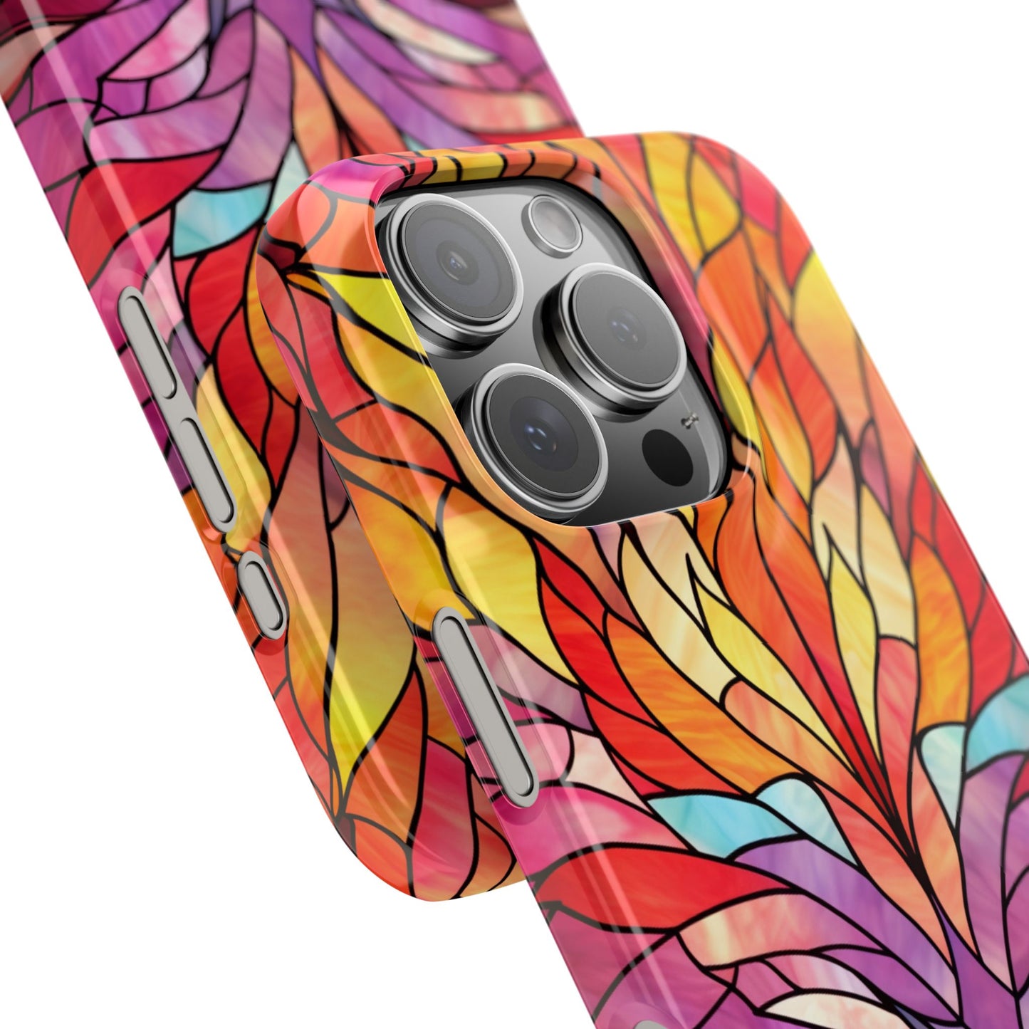 Vibrant Floral Slim Phone Cases, Colorful Smartphone Cover, Artistic Phone Skin, Unique Gift for Her, Nature-Inspired Accessory