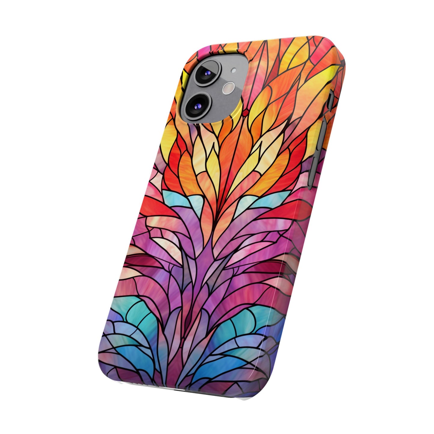 Vibrant Floral Slim Phone Cases, Colorful Smartphone Cover, Artistic Phone Skin, Unique Gift for Her, Nature-Inspired Accessory