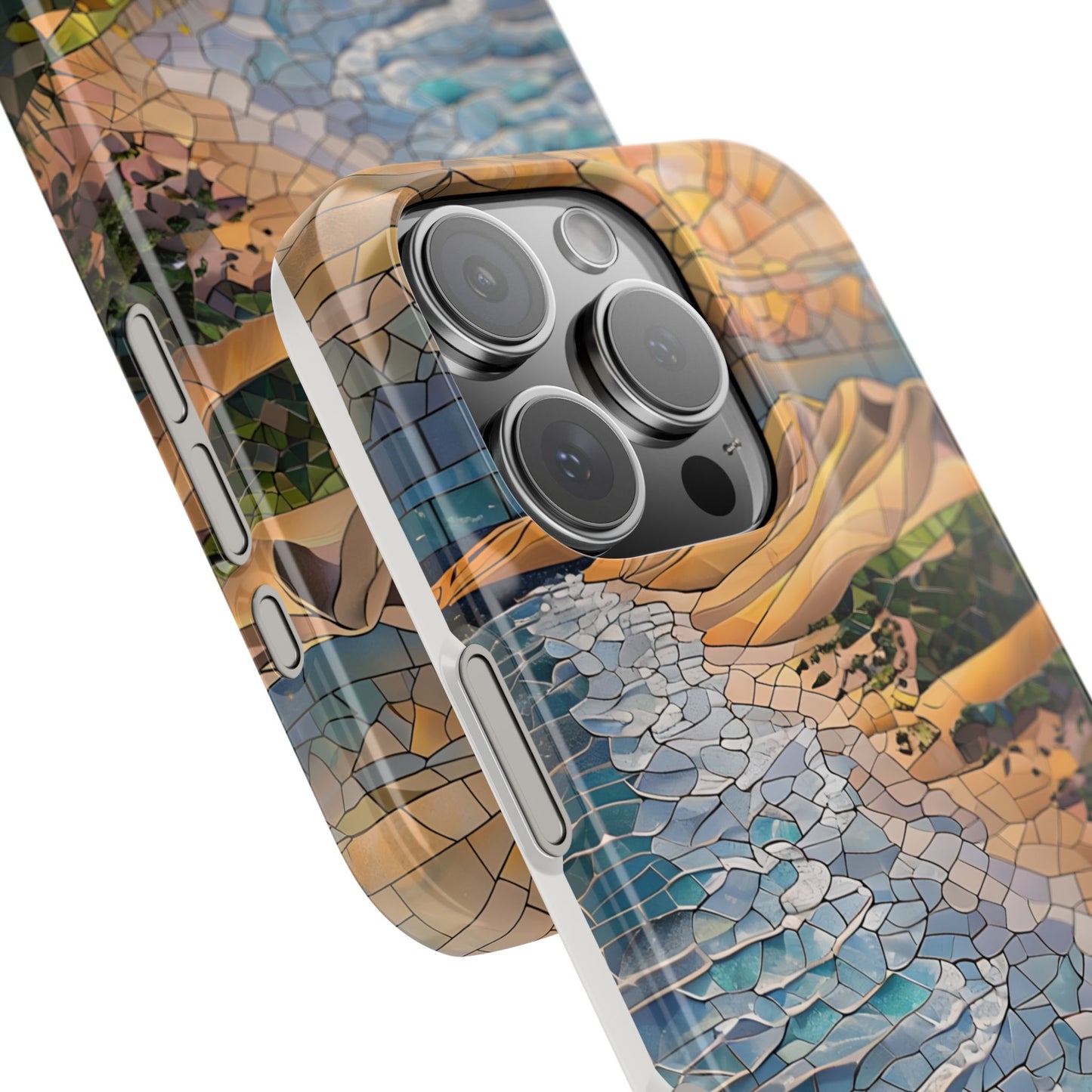 Indiana Dunes National Park Michigan Slim Phone Case, Mosaic Phone Case, East U.S. Nature Art, Coastal Chic, Ocean Lovers, Nature Inspired