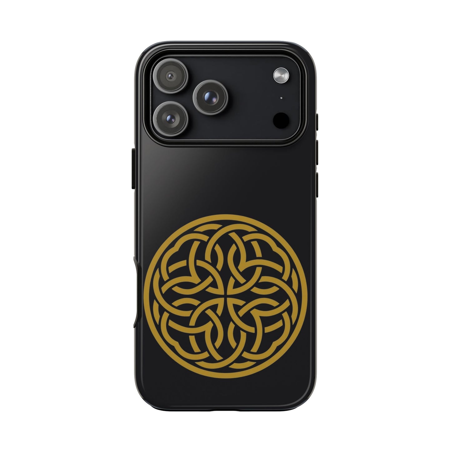 Celtic Shield Knot Tough Phone Case, Irish Medallion Symbol, Gold Celtic Knot iPhone Case, Irish Heritage Gift, Celtic Art Design