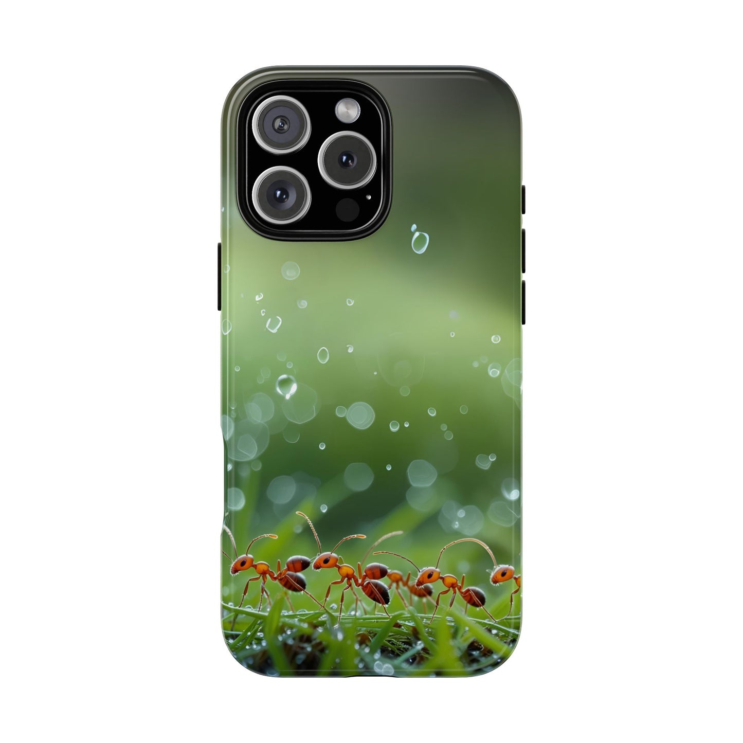 Marching Ant Pattern Tough Phone Case - Realistic Insect Art, Minimalist Nature Aesthetic, Compatible with iPhone, Galaxy, and Google Phones