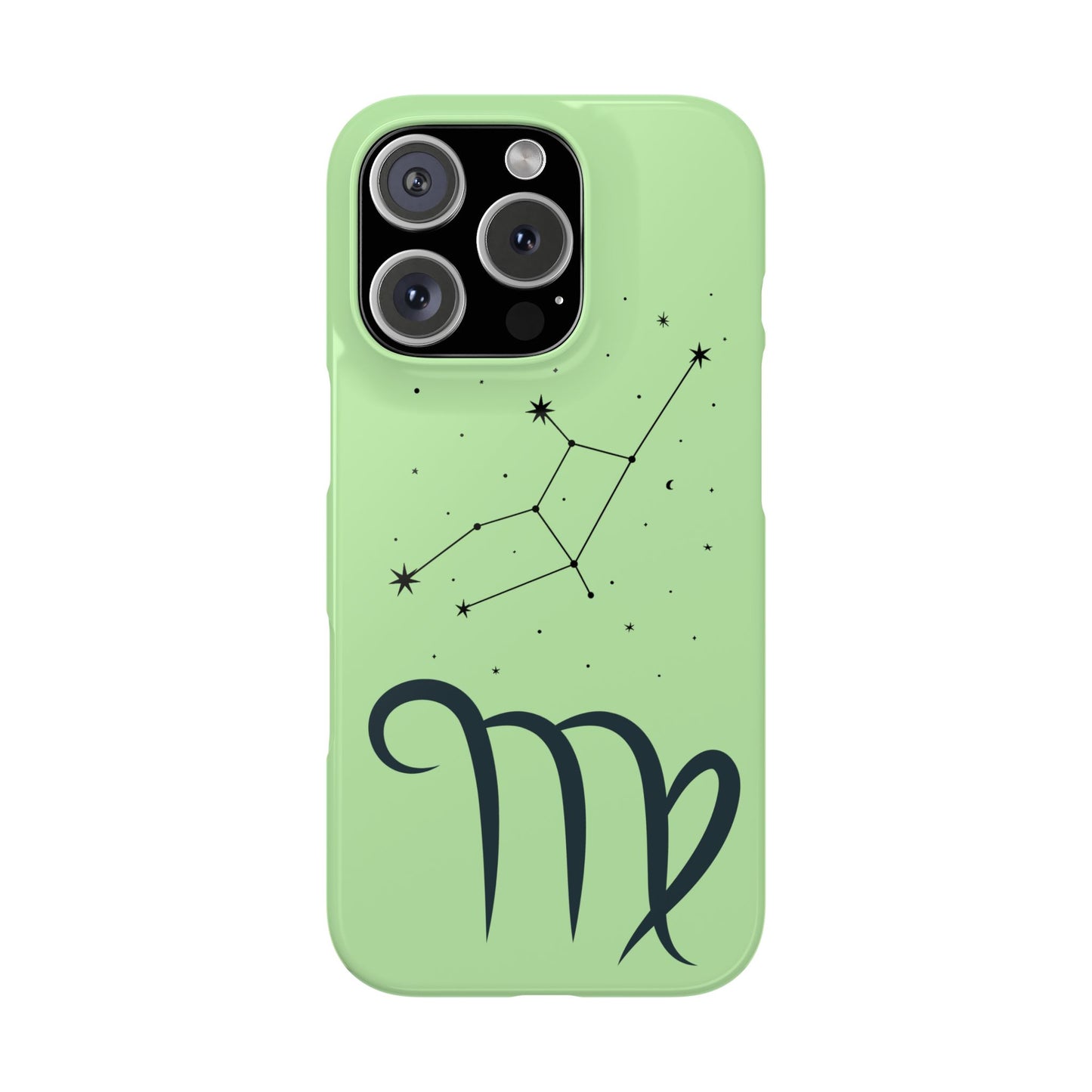 Virgo Zodiac Slim Phone Case, Astrology Gift for Her, Celestial Star Sign, Birthday Gift, Compatible with iPhone 17, 16, 15, 14, 13