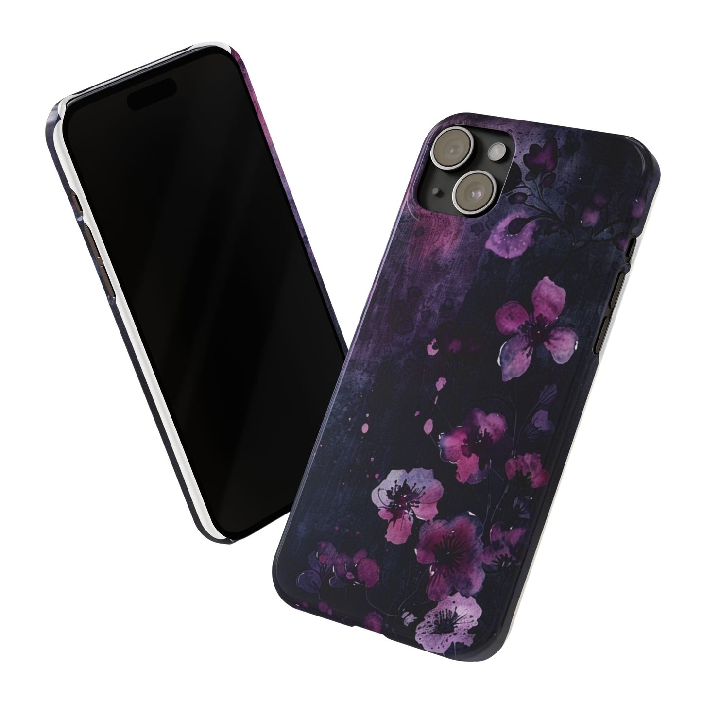 Elegant Floral Slim Phone Case - Perfect Gift for Her, Stylish iPhone Cover, Birthday Surprise, Spring Accessory, Cute Phone Protector