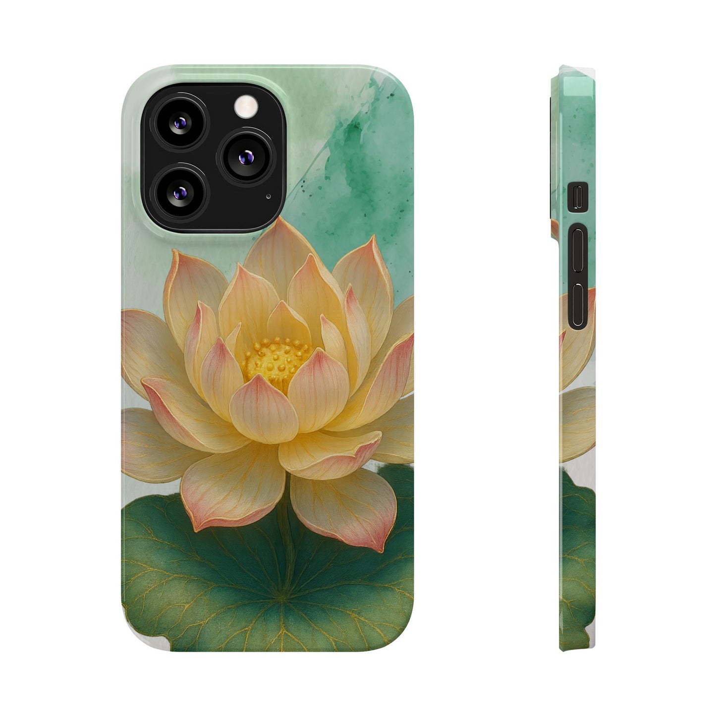 Lotus Blossom Slim Phone Cases, Floral Phone Covers, Nature-Inspired Accessories, Perfect Gift for Garden Lovers, Birthday Present
