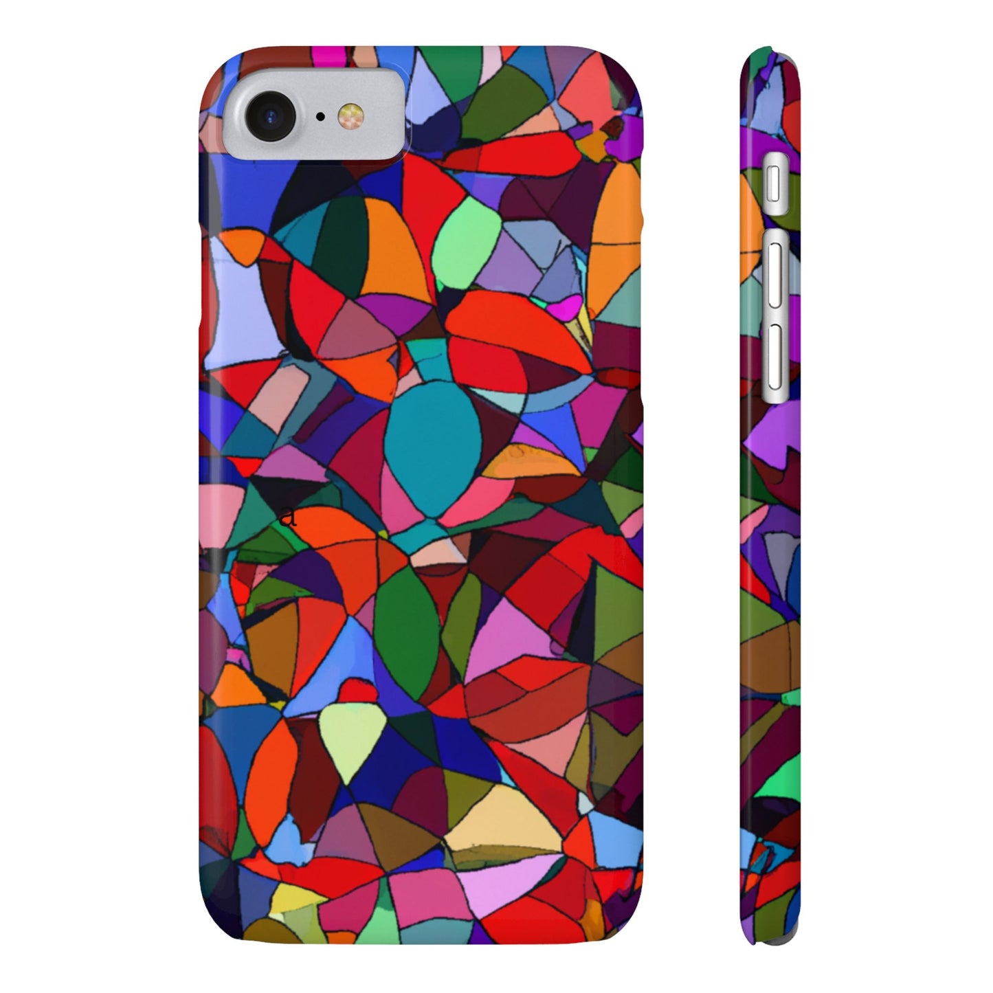 Vibrant Geometric Phone Case - Artistic Slim Cover for iPhone, Colorful Accessories, Unique Gift for Phone Lovers, Modern Art