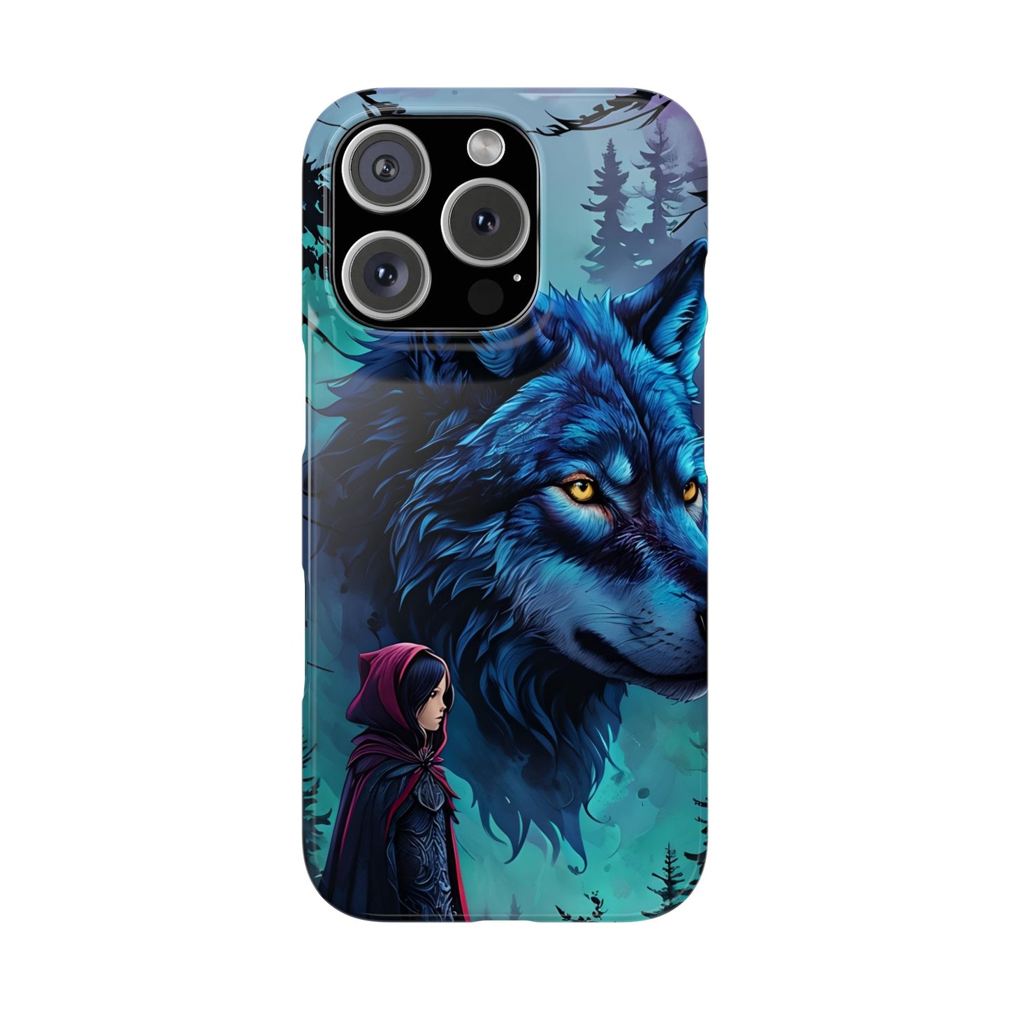 Enchanted Wolf Phone Case - Slim, Stylish Protection for Animal Lovers, Perfect for Gifts & Nature Enthusiasts, Unique Art Design
