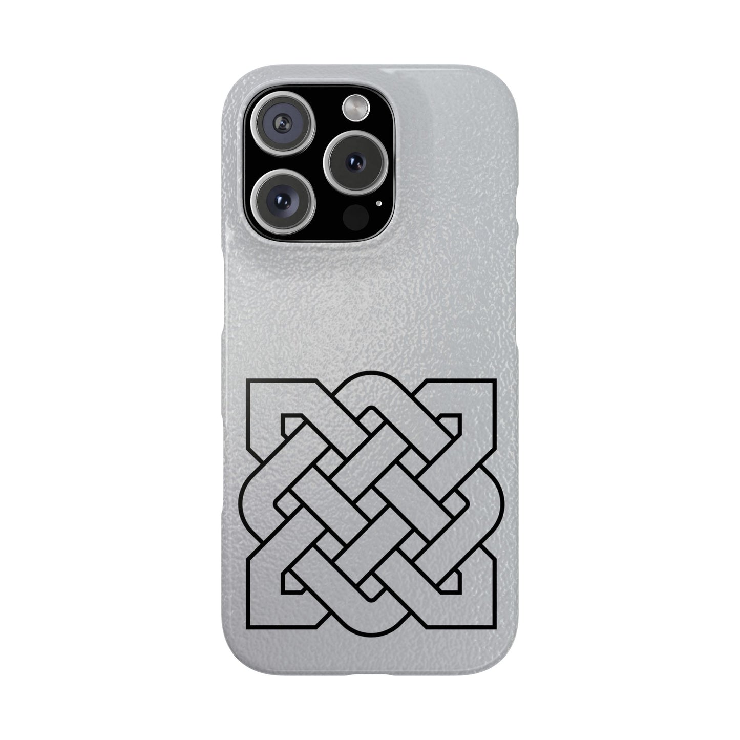 Celtic Knot Slim Phone Case, Irish Heritage Symbol Phone Cover, Minimal Celtic Design, Irish Culture Gift Compatible with iPhone