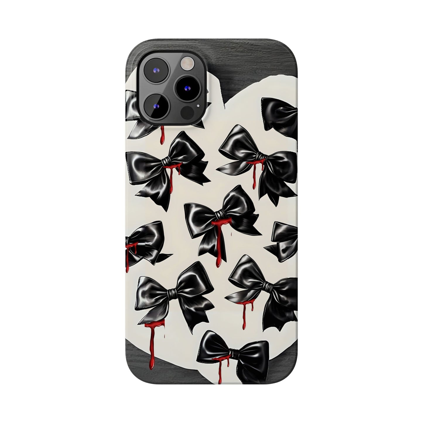 Spooky Halloween Slim Phone Case, Goth Coquette Aesthetic, Cute Horror Style, Perfect for Birthdays and Special Occasions