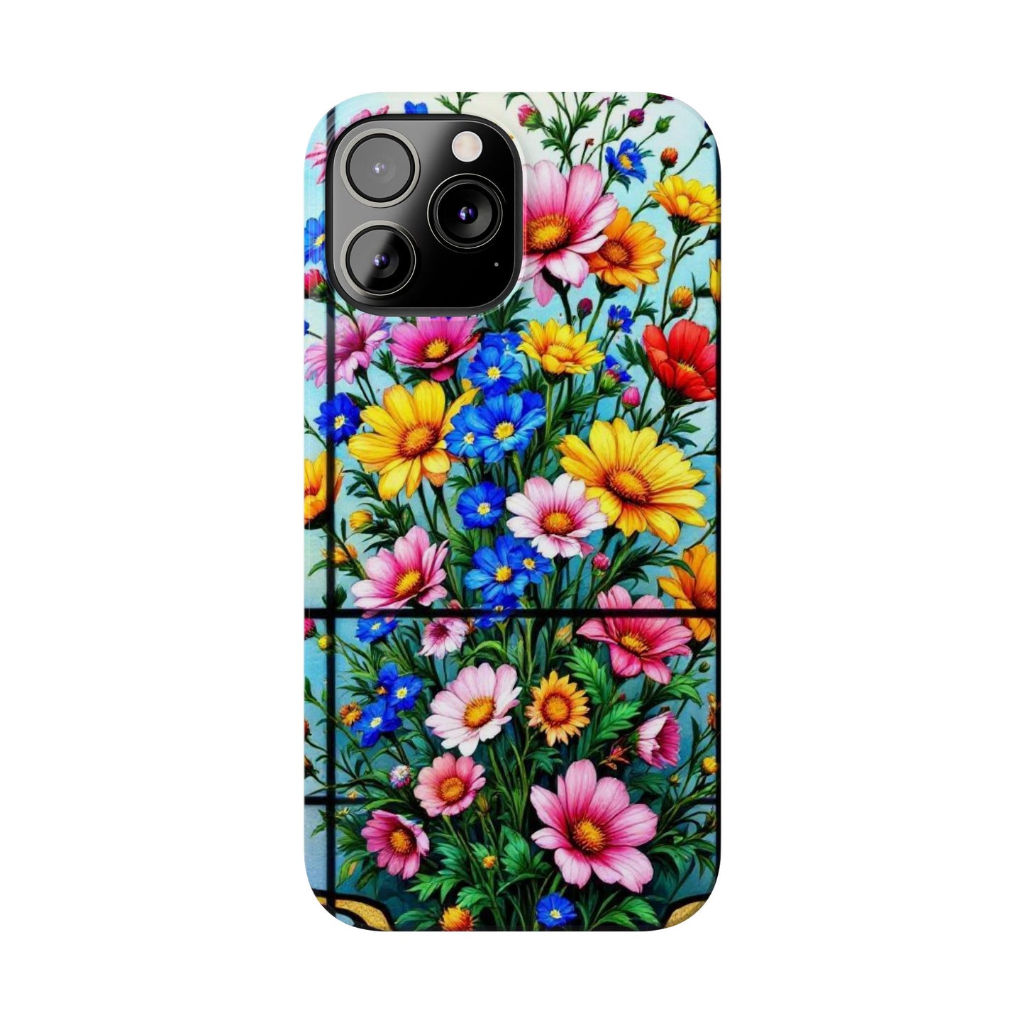 Vibrant Floral Slim Phone Cases | Cute Phone Cover Gifts for Nature Lovers, Spring Decor, Birthday or Holiday Gifts, Flower Design