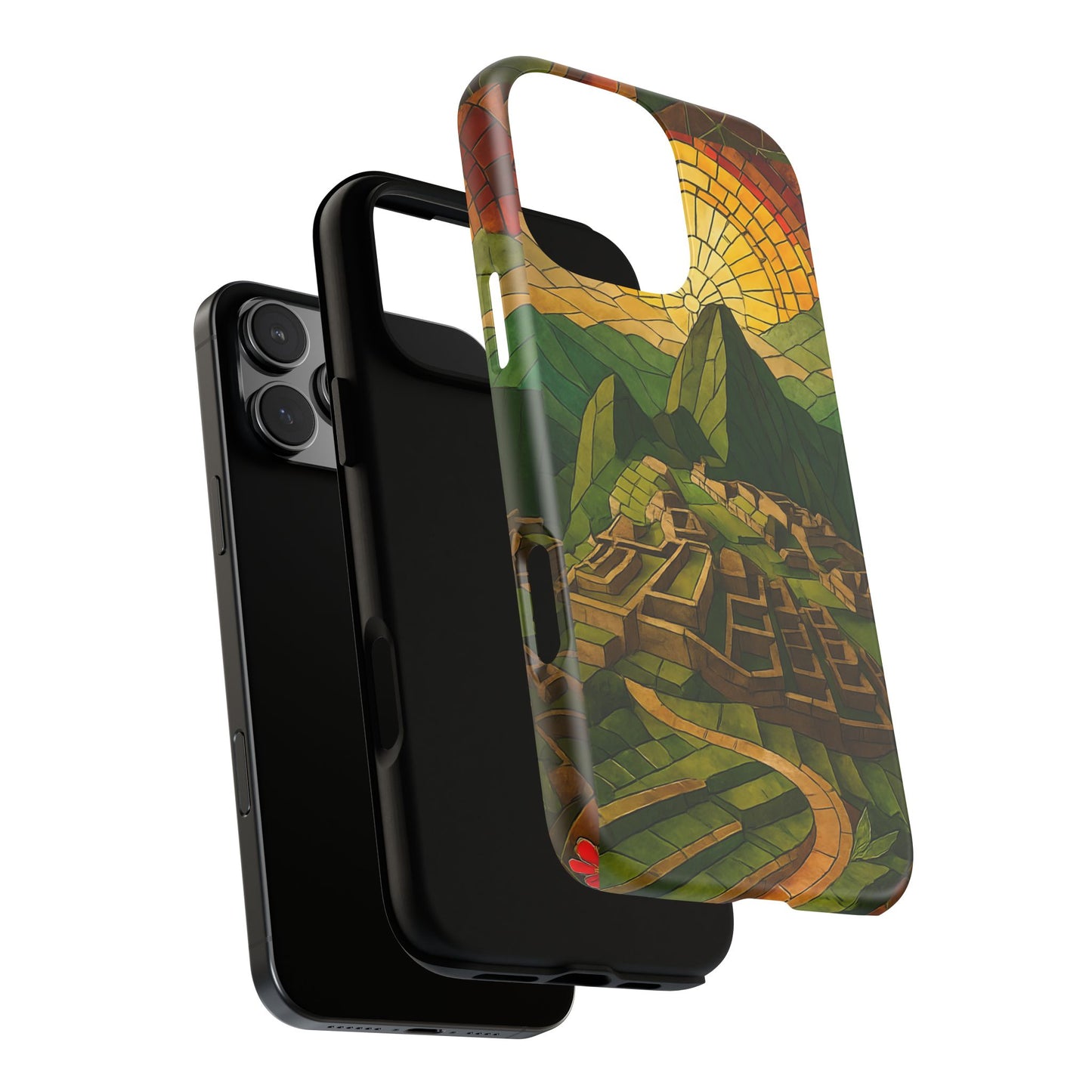 Inca Ruins Tough Phone Case - Machu Picchu Landmark Design, Historic Peru Travel Aesthetic Compatible with iPhone, Galaxy, and Google Phones