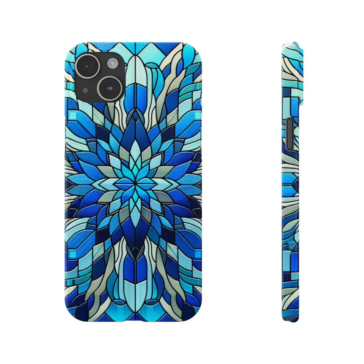 Vibrant Stained Glass Phone Cases - Artistic Cell Phone Cover, Unique Gift for Her, Phone Accessories, Holiday Present, Modern Decor