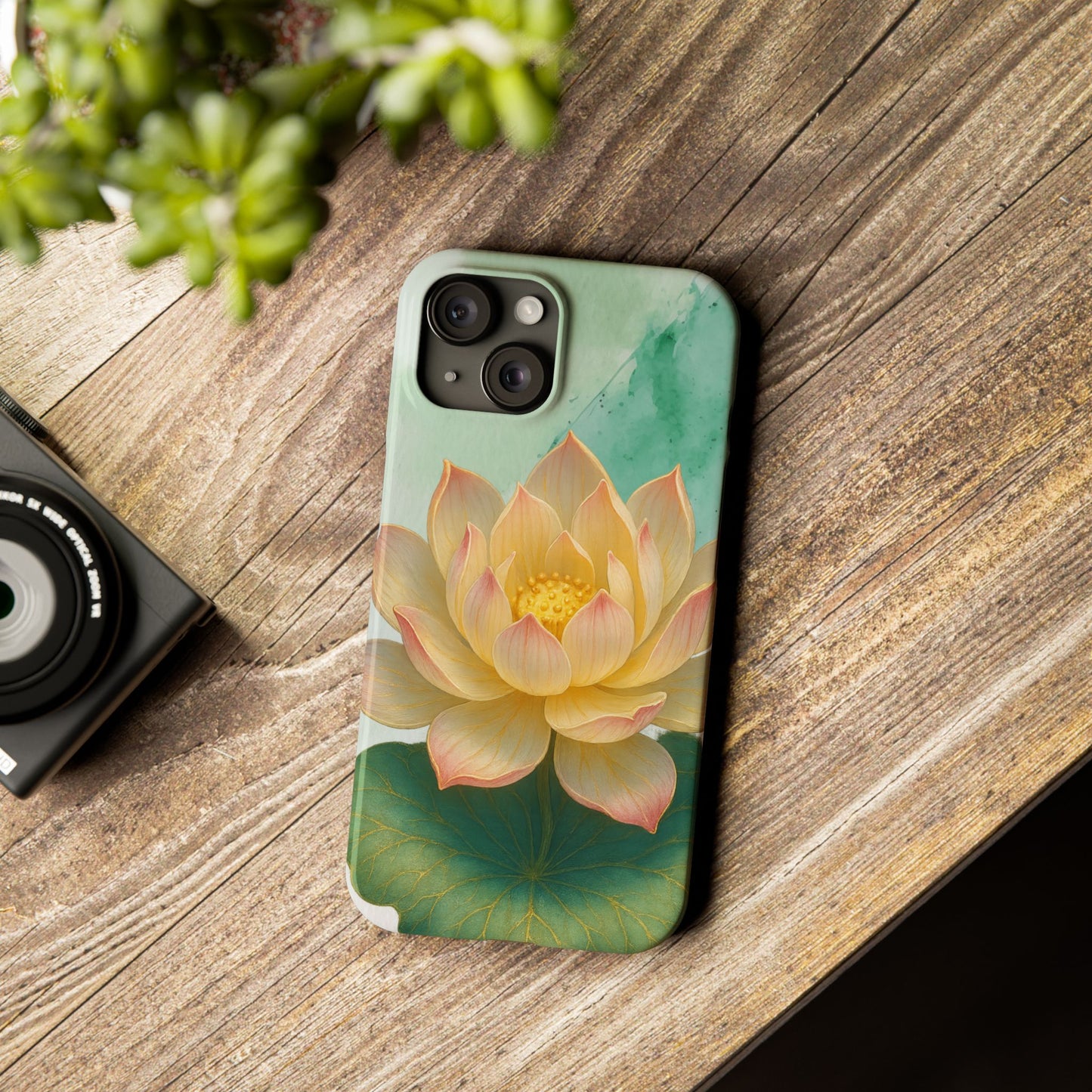 Lotus Blossom Slim Phone Cases, Floral Phone Covers, Nature-Inspired Accessories, Perfect Gift for Garden Lovers, Birthday Present