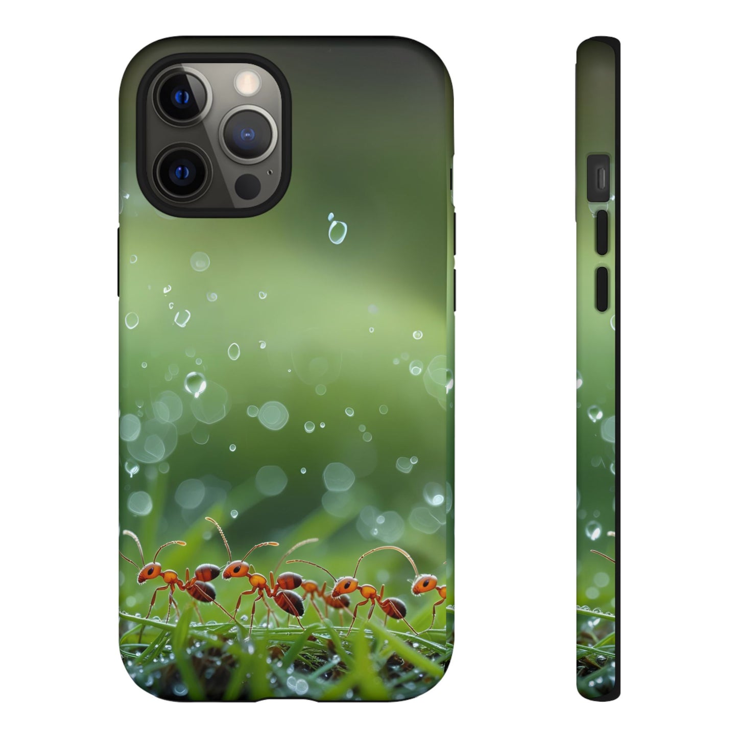 Marching Ant Pattern Tough Phone Case - Realistic Insect Art, Minimalist Nature Aesthetic, Compatible with iPhone, Galaxy, and Google Phones