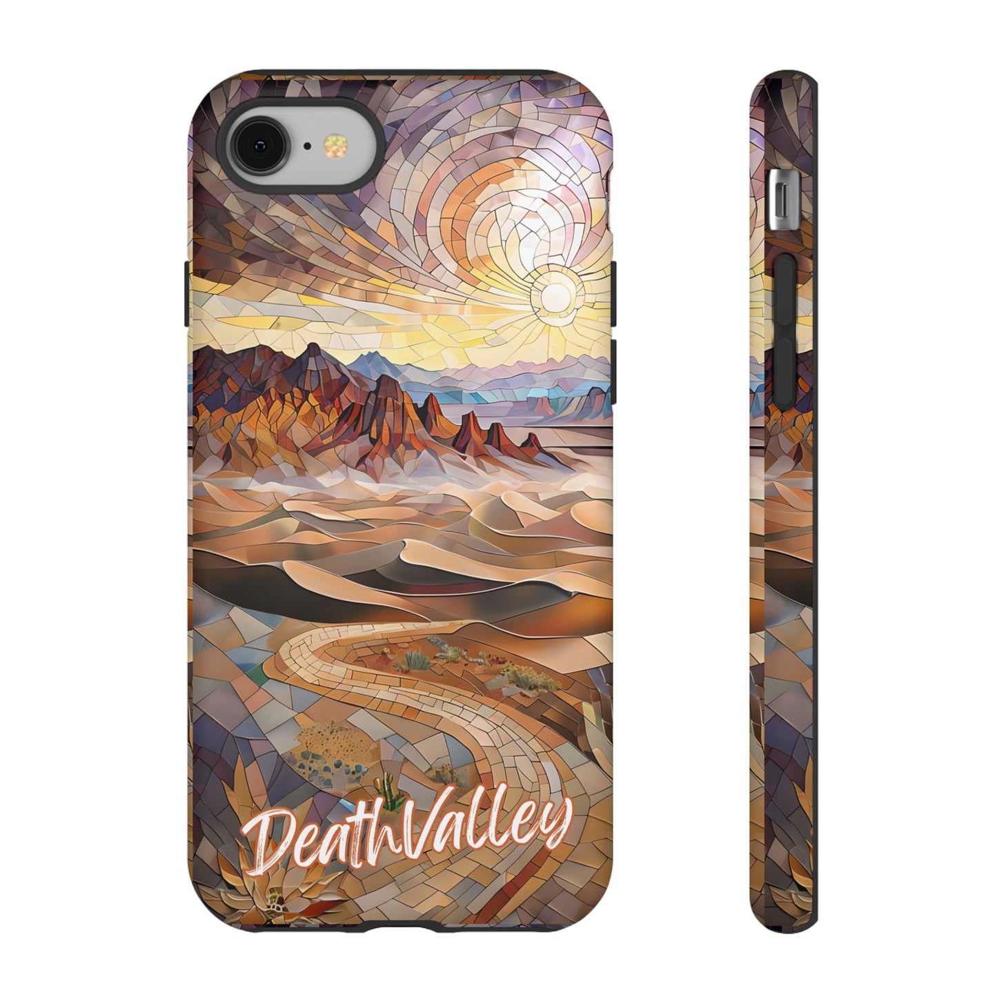 Death Valley National Park California Phone Case, Mosaic Phone Case, Mountain Nature Art, National Park Gift, Scenic Forest Phone Cover