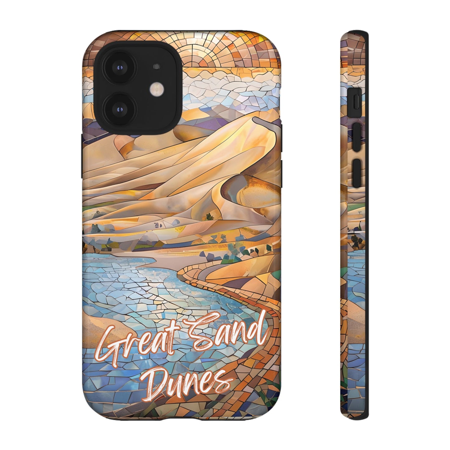 Great Sand Dunes National Park Phone Case, Mosaic Phone Case, Nature Art, National Park Gift, Scenic Forest Phone Cover, Phone Case Travel