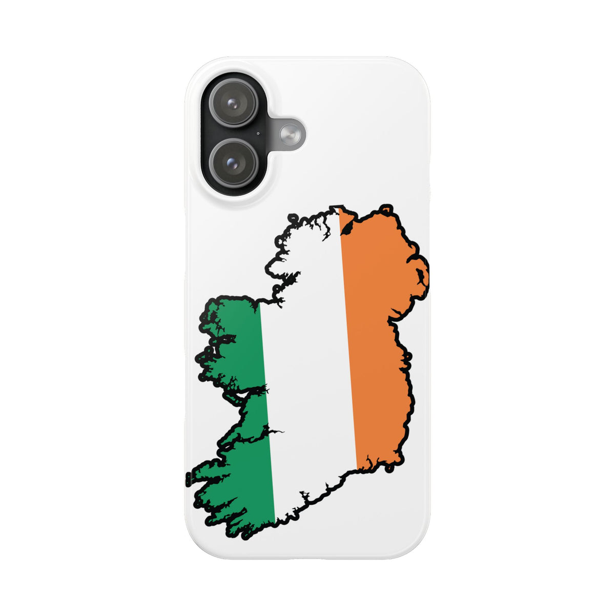 Ireland Map Slim Phone Case, Country Map Phone Cover Compatible with iPhone 17, 16, 15, 14, 13, 12, 11