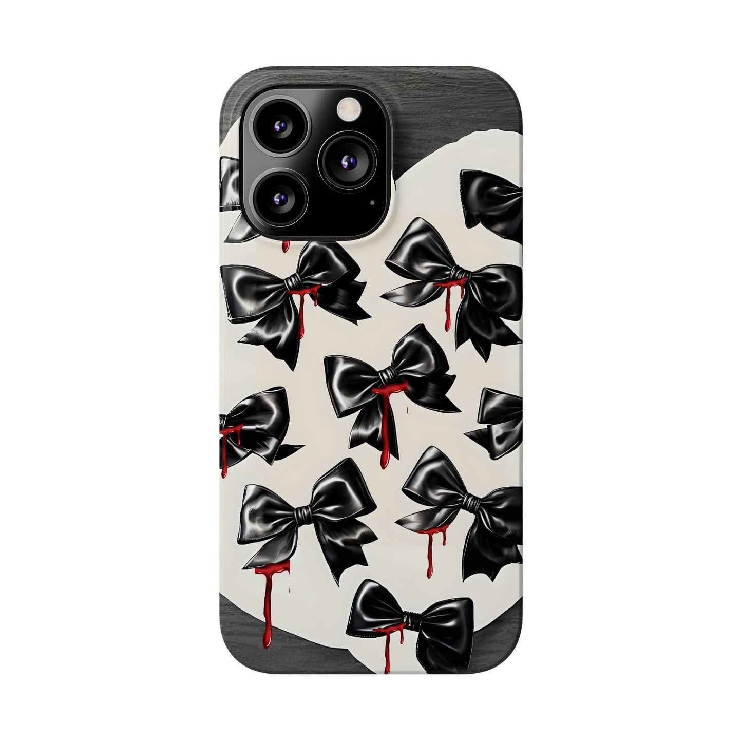Spooky Halloween Slim Phone Case, Goth Coquette Aesthetic, Cute Horror Style, Perfect for Birthdays and Special Occasions