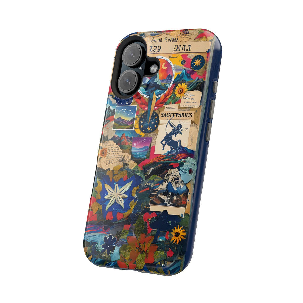 Sagittarius Zodiac Magnetic Phone Case, Astrology Gift for Her, Celestial Star Sign Cover, Compatible with iPhone 17, 16, 15, 14, 13