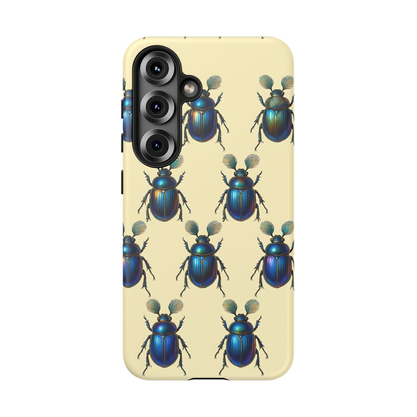 Beetle Tough Phone Case - Nature-Inspired Insect Art, Vintage Bug Pattern Design, Compatible with iPhone, Galaxy, and Google Phones