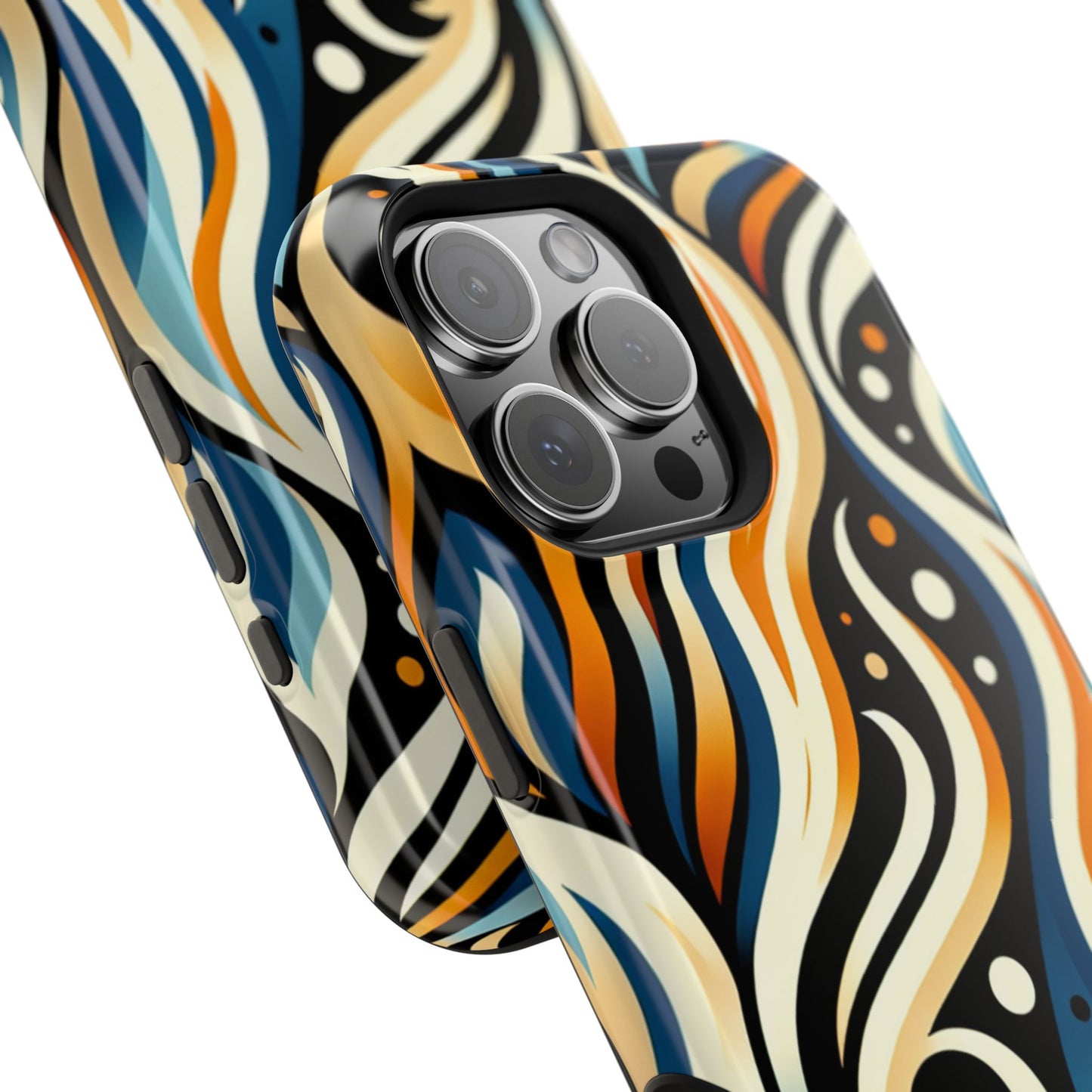 Magnetic Phone Case with Vibrant Abstract Design, Protective Cases for Adults, Trendy Tech Accessories, Gift for Her, Fashionable [...]