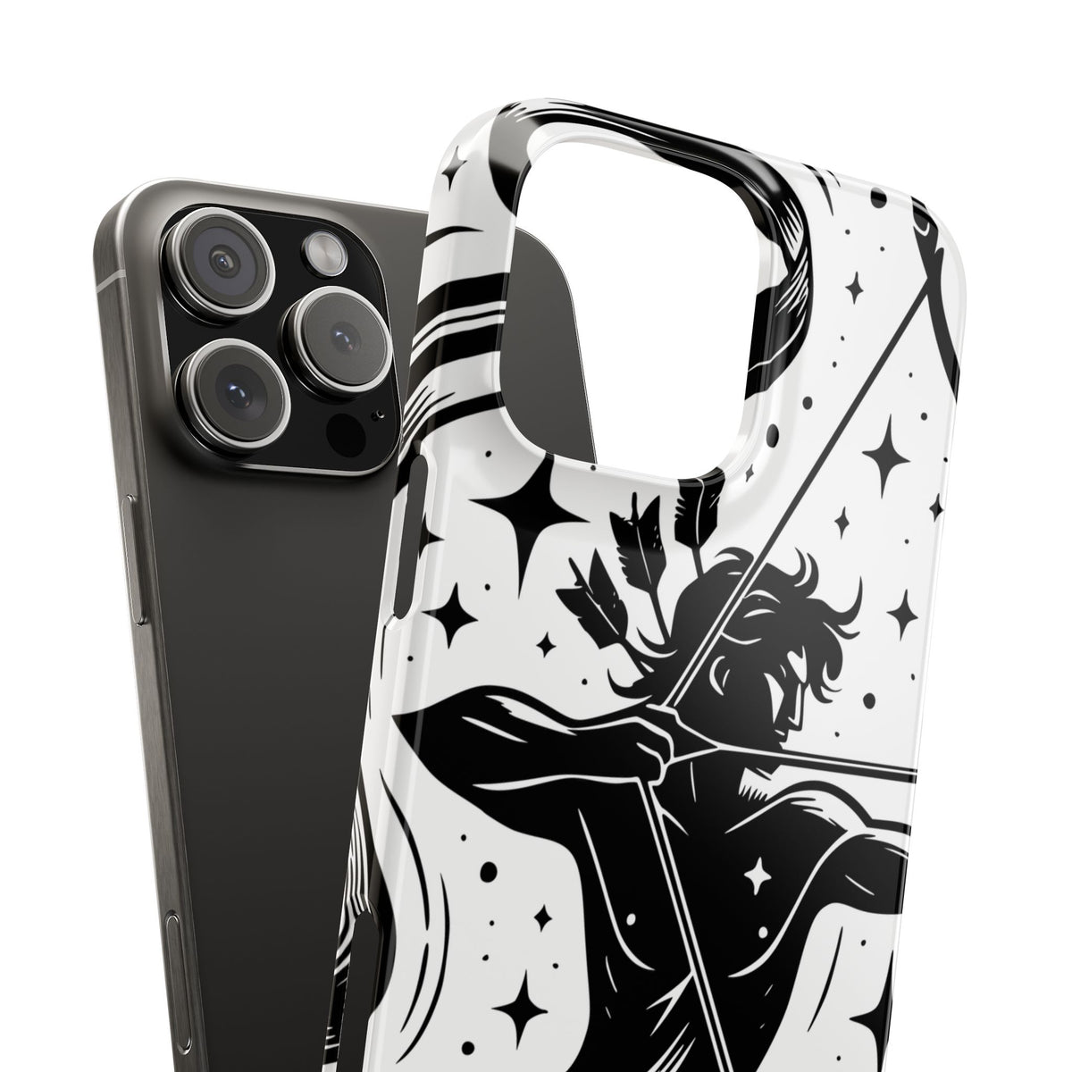 Sagittarius Zodiac Slim Phone Case, Astrology Gift for Her, Celestial Star Sign Cover, Compatible with iPhone 17, 16, 15, 14, 13