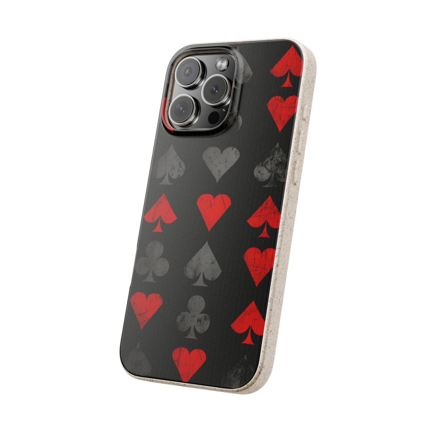 Alice in Wonderland Biodegradable Phone Case, Dark Fantasy Card Suits Phone Cover, Compatible with Galaxy and iPhone 17, 16, 15, 14, 13