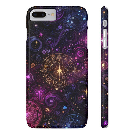 Galactic Slim Phone Cases - Cosmic Design, Astrology Gift, Galaxy Phone Cover, Starry Night Case, Space Lover Accessory