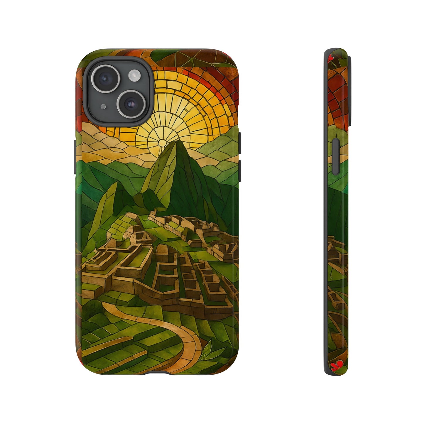 Inca Ruins Tough Phone Case - Machu Picchu Landmark Design, Historic Peru Travel Aesthetic Compatible with iPhone, Galaxy, and Google Phones