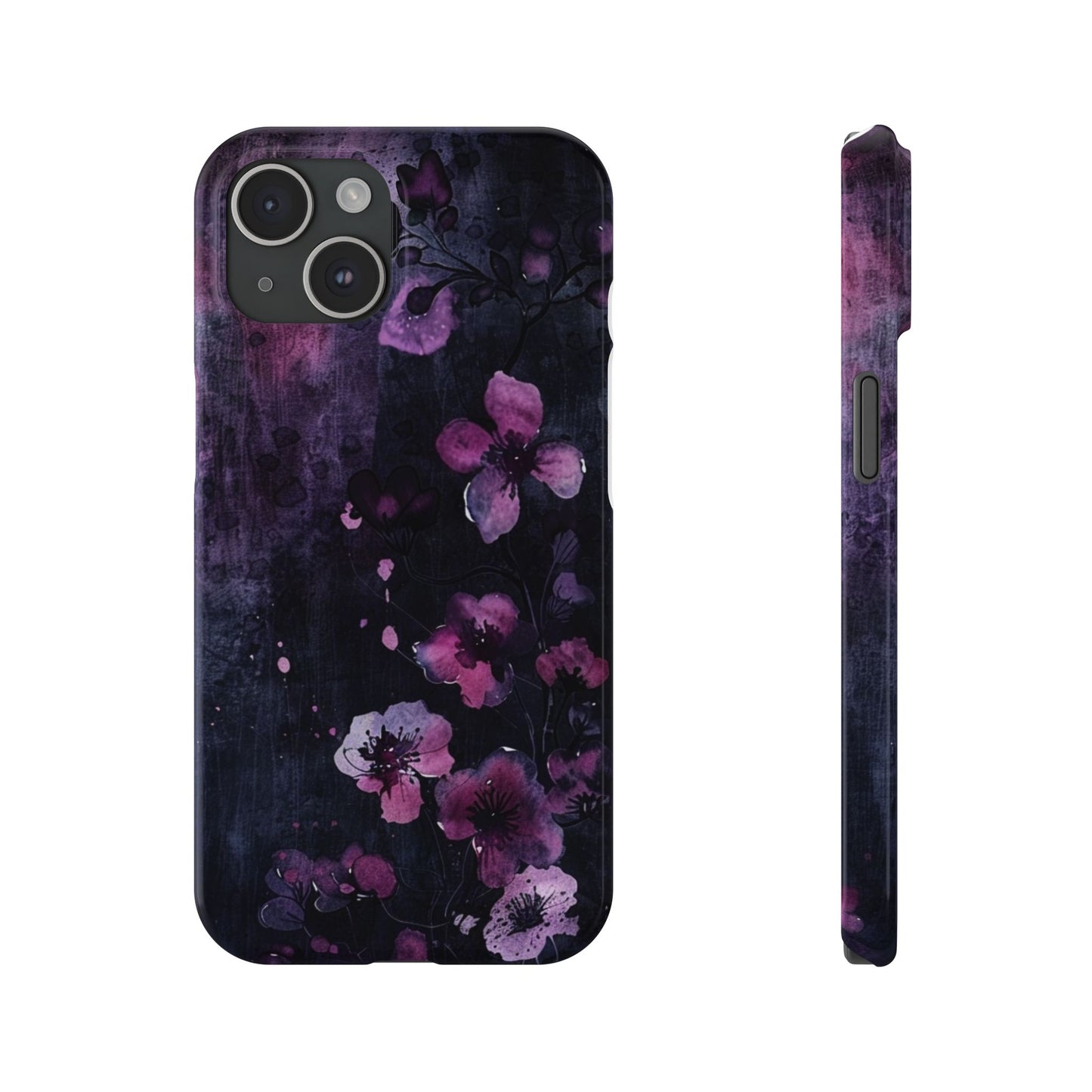 Elegant Floral Slim Phone Case - Perfect Gift for Her, Stylish iPhone Cover, Birthday Surprise, Spring Accessory, Cute Phone Protector