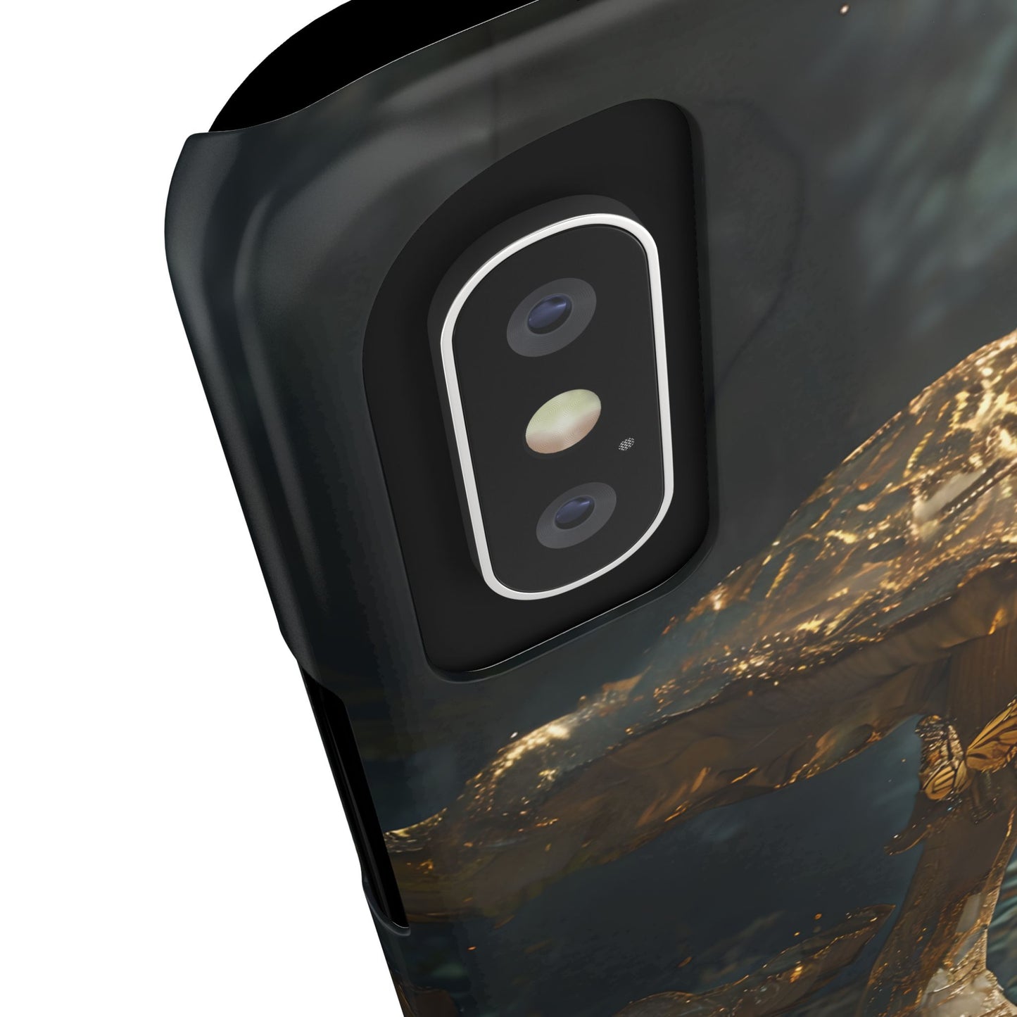 Enchanted Forest Slim Phone Cases, Fantasy Phone Cover, Mushroom Design, Nature Lover Gift, Boho Chic Cell Phone Case