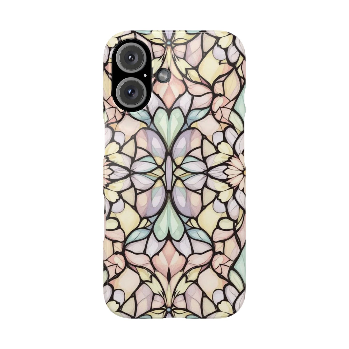 Floral Pattern Slim Phone Case - Perfect Gift for Nature Lovers, Stylish Accessory, Mobile Protection, Unique Design, Spring Vibes
