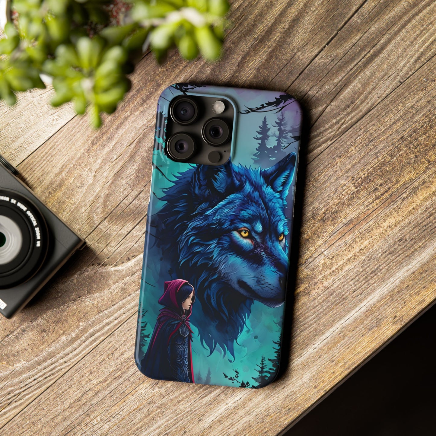 Enchanted Wolf Phone Case - Slim, Stylish Protection for Animal Lovers, Perfect for Gifts & Nature Enthusiasts, Unique Art Design