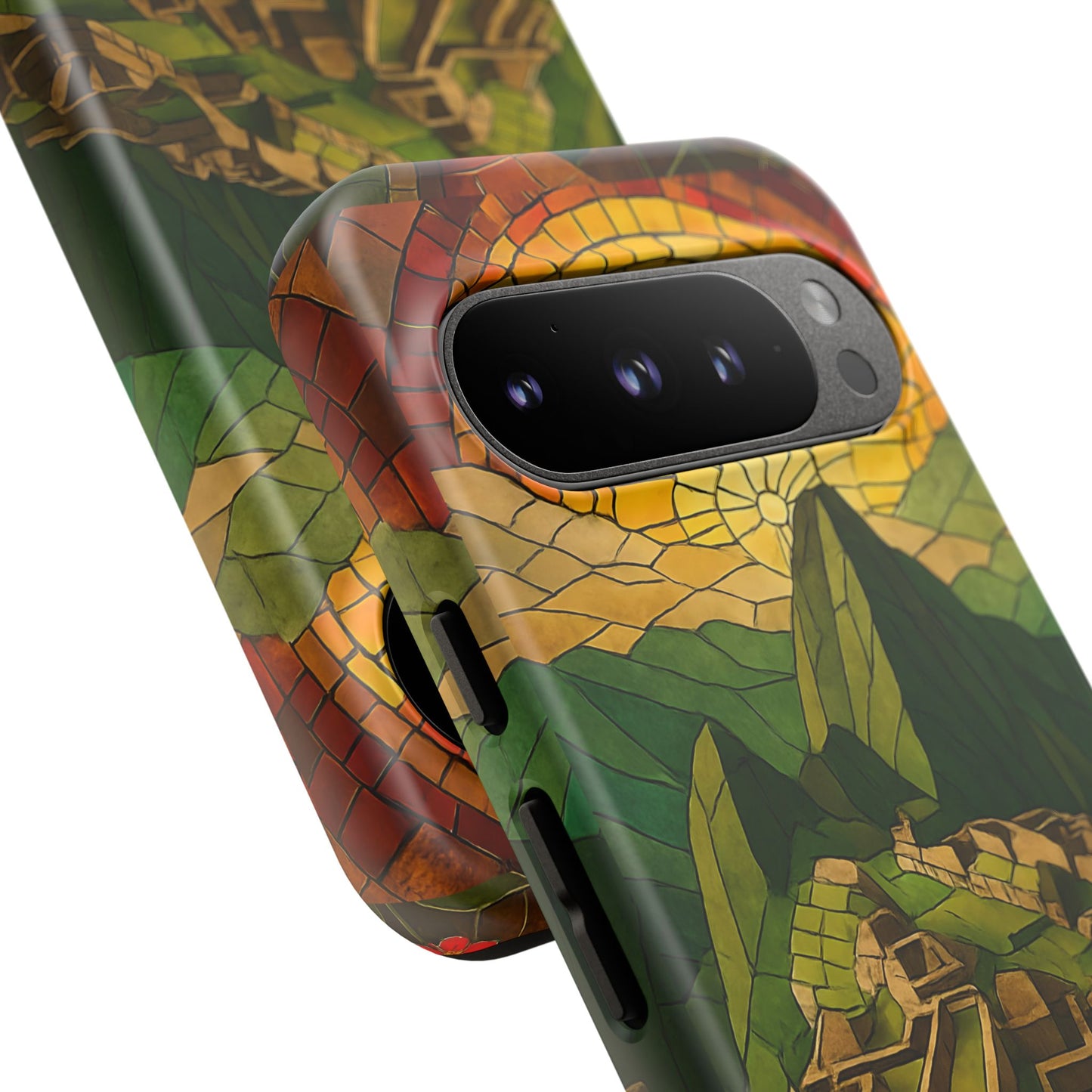 Inca Ruins Tough Phone Case - Machu Picchu Landmark Design, Historic Peru Travel Aesthetic Compatible with iPhone, Galaxy, and Google Phones