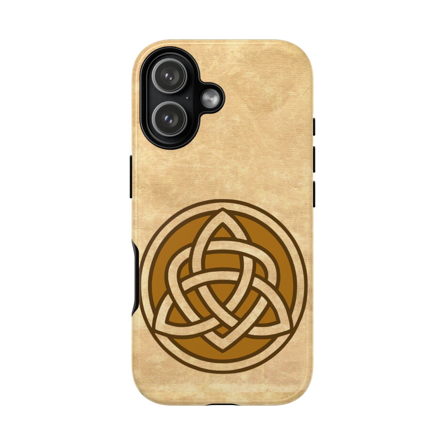 Celtic Shield Knot Manuscript Tough Phone Case Irish Medieval Symbol Compatible with iPhone 17 16 15 14 13 12 11 Pro Max Galaxy Pixel